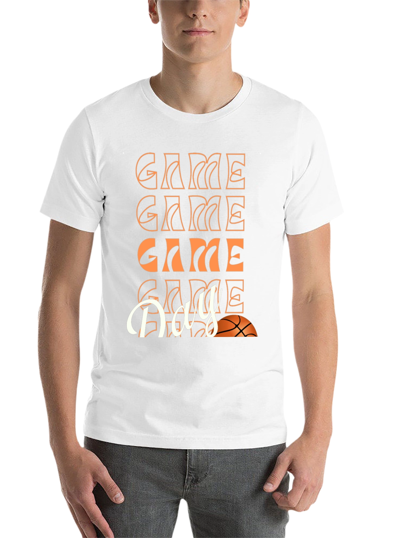 Black Game Day Basketball Graphic Tee - Unisex view 14