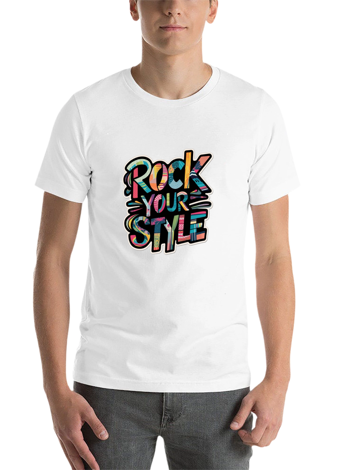 Black Rock Your Style Black Cotton Graphic Tee view 14