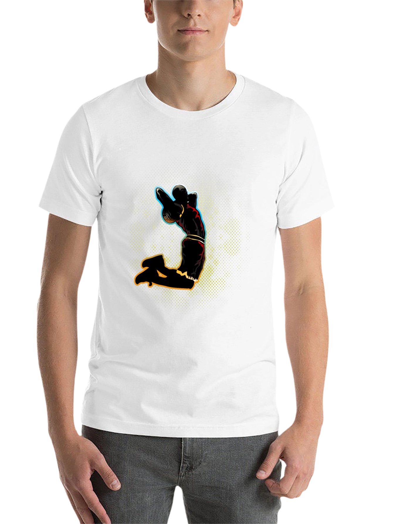 Black Black T-Shirt with Sport Graphic view 14