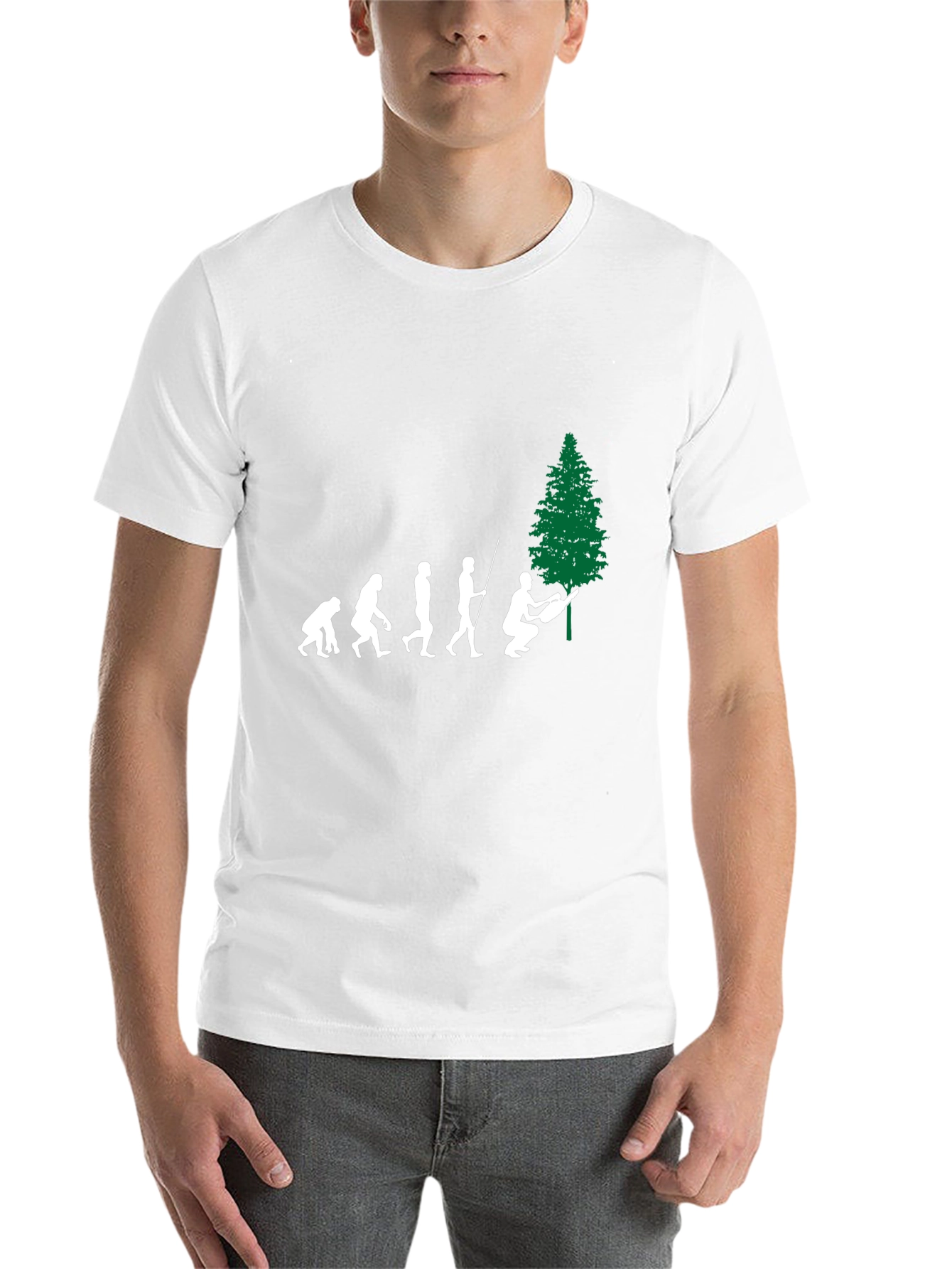 Black Evolution of Lumberjack Black T-Shirt view 14