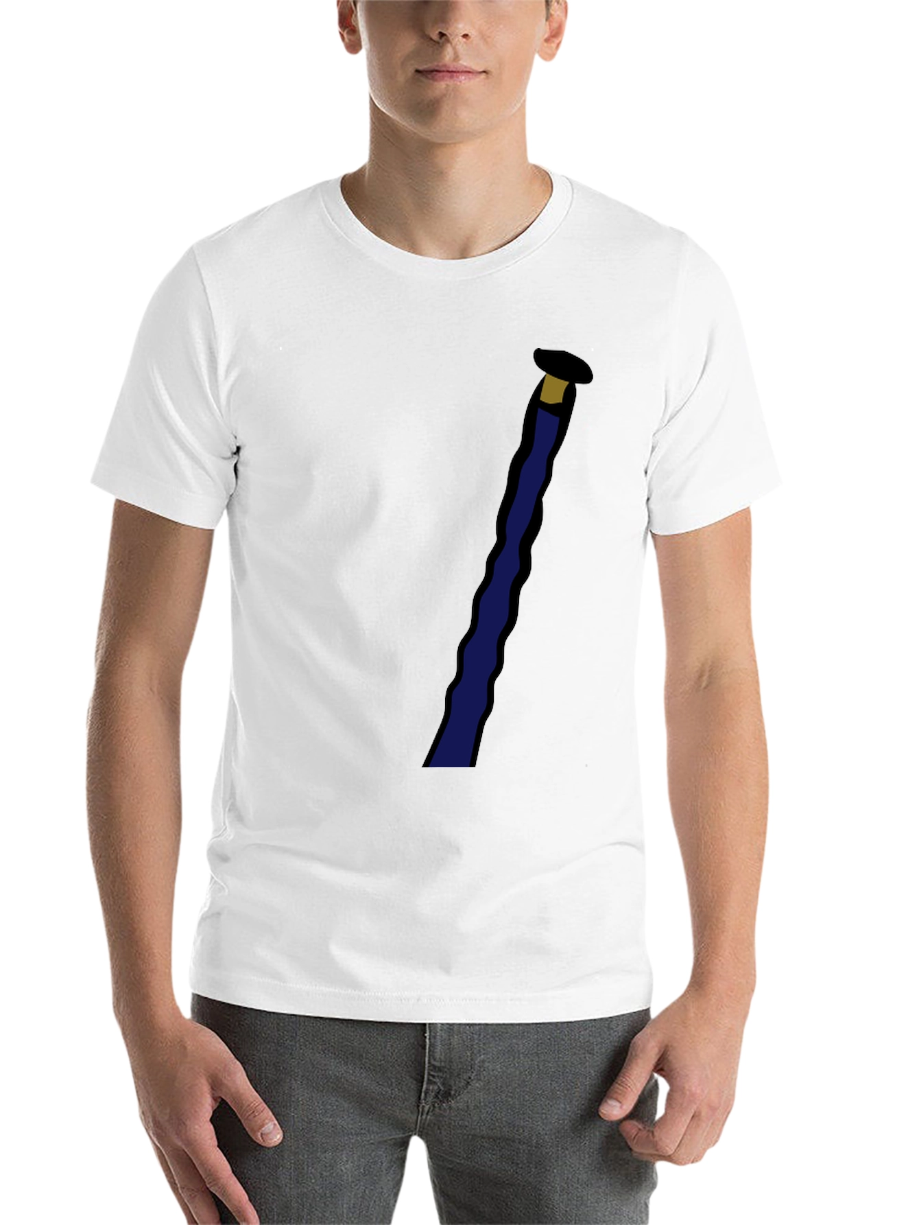 Black Novelty Black T-Shirt with Staff Graphic view 14