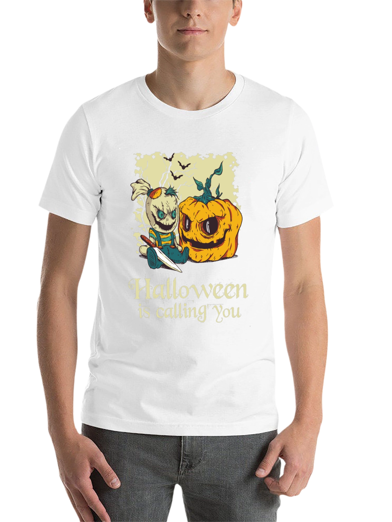 Black Halloween is Calling You T-Shirt view 14