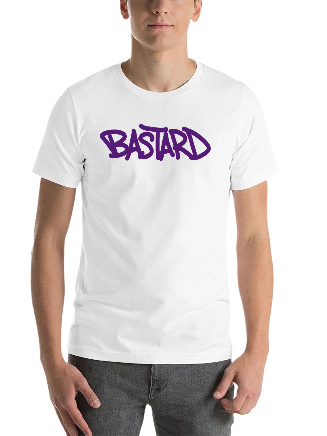 Black Bastard Graphic Tee - Bold Streetwear Style view 14