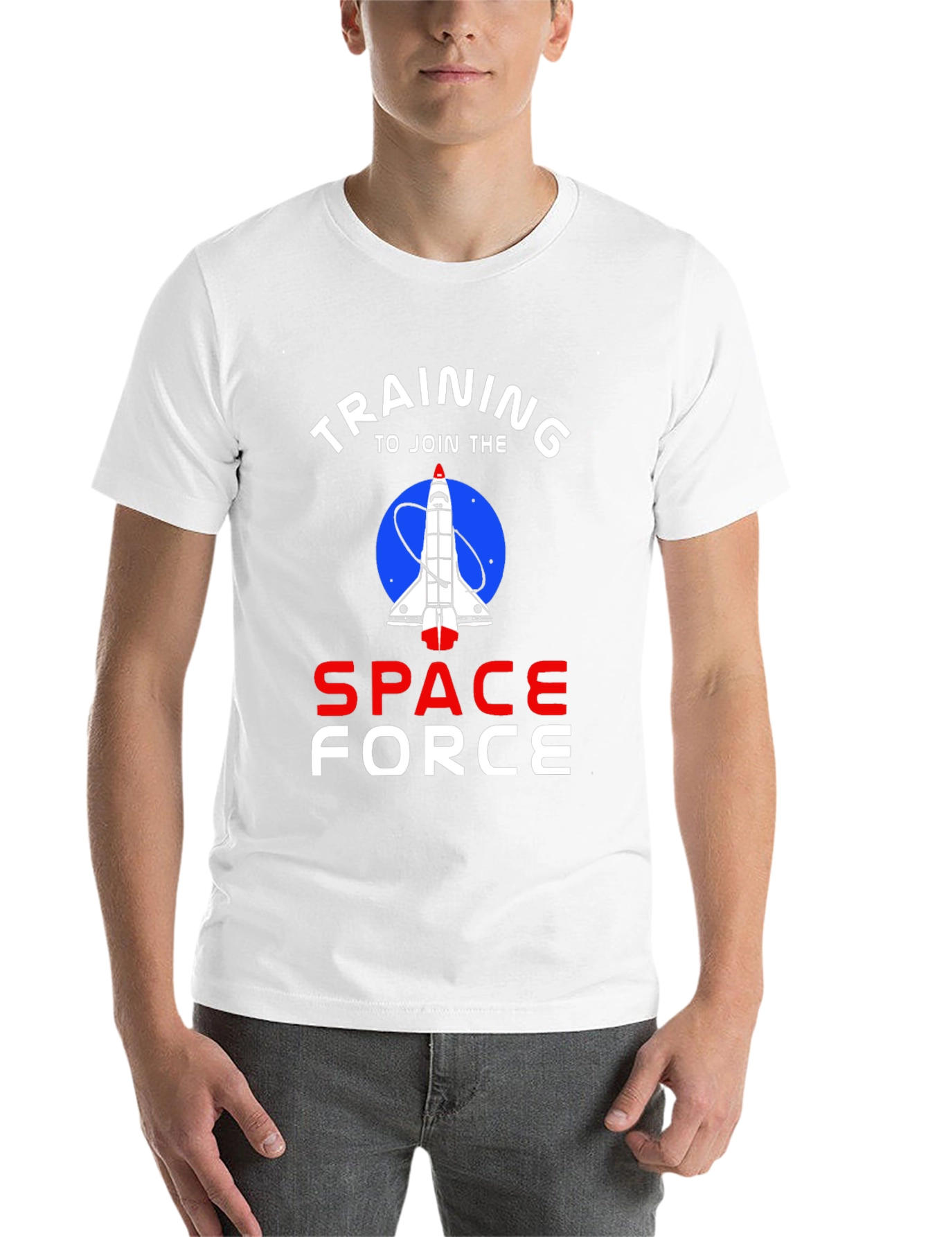 Black Training To Join The Space Force T-Shirt view 14