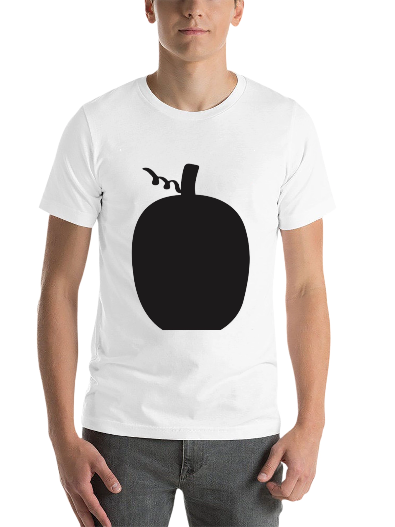 Black Men's Black Pumpkin Graphic Tee view 14