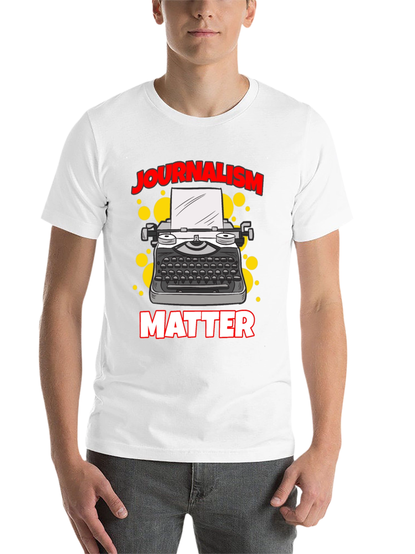 Black Journalism Matters Graphic Tee - Black T-Shirt view 14