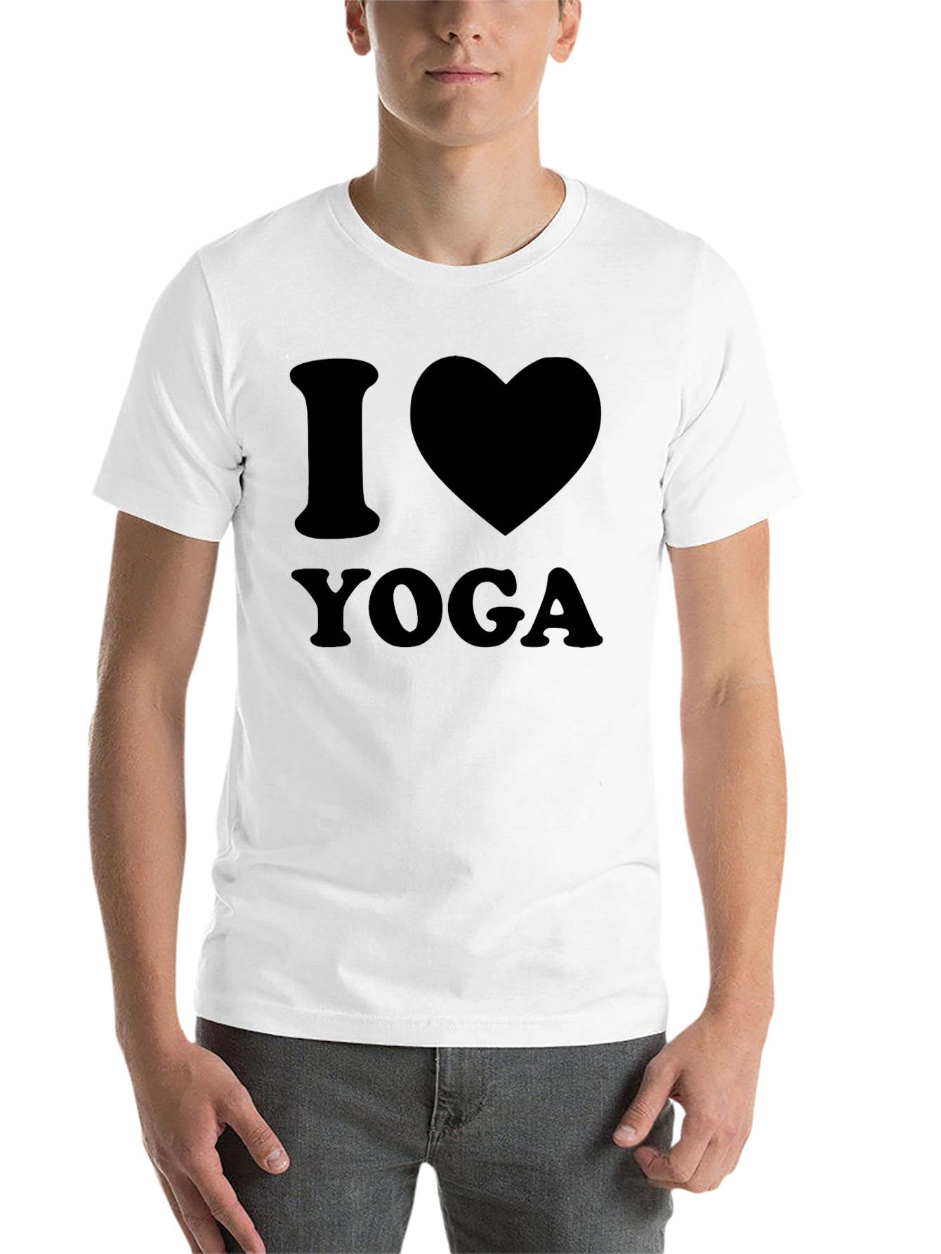 Black I Heart Yoga Black T-Shirt view 14