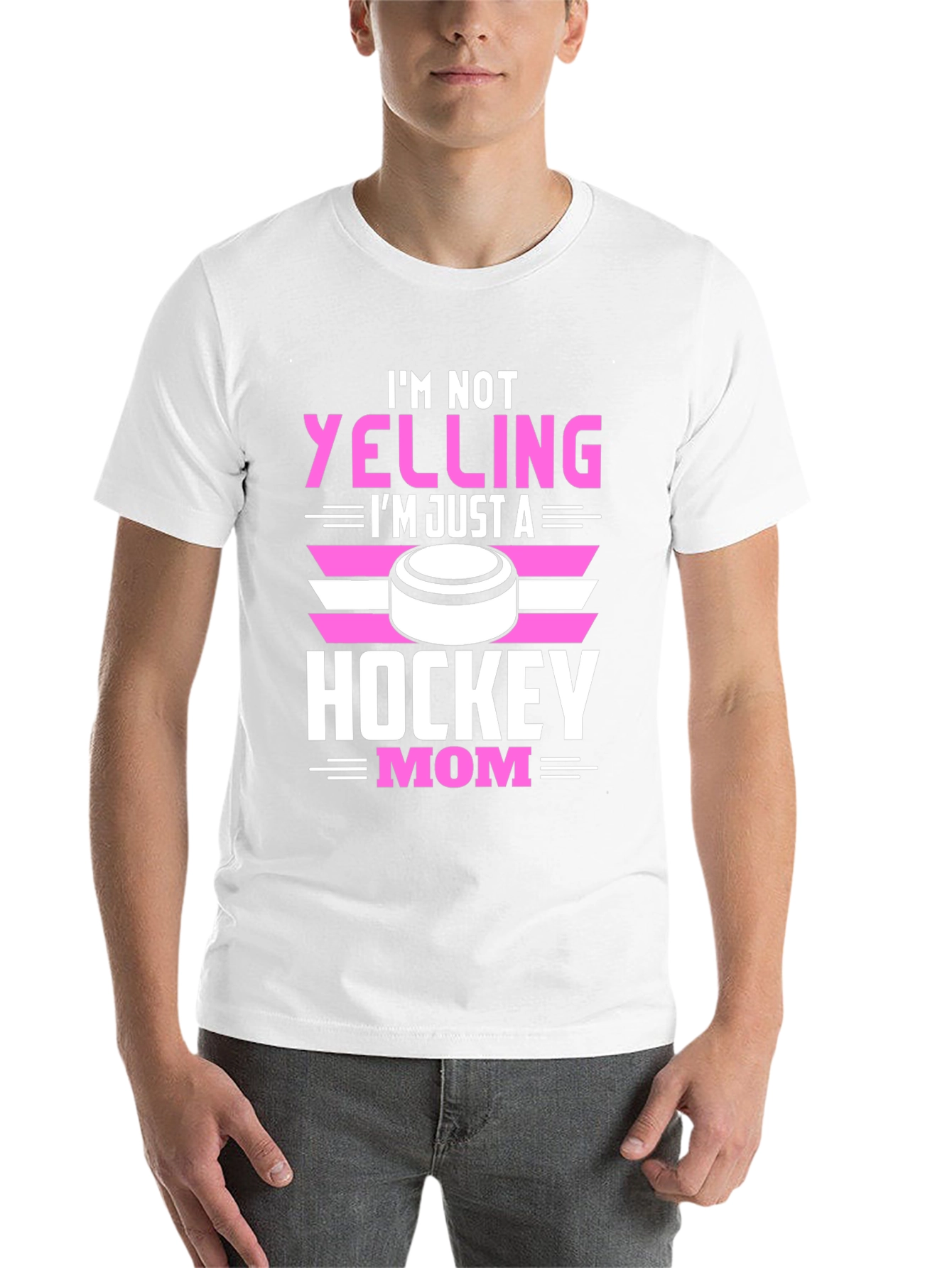 Black Hockey Mom Graphic Tee - Novelty T-Shirt view 14