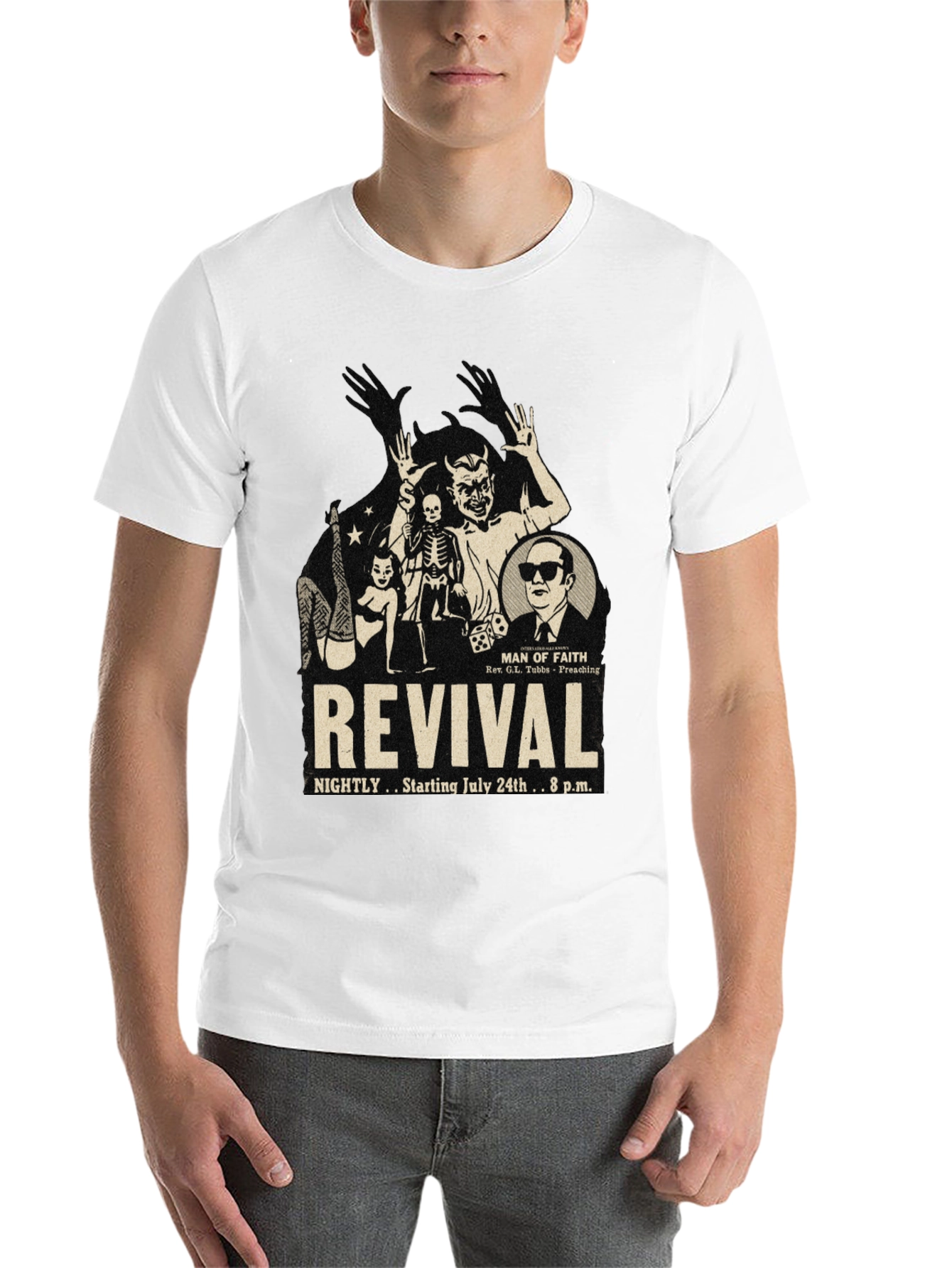 Black Revival Graphic Print T-Shirt view 14