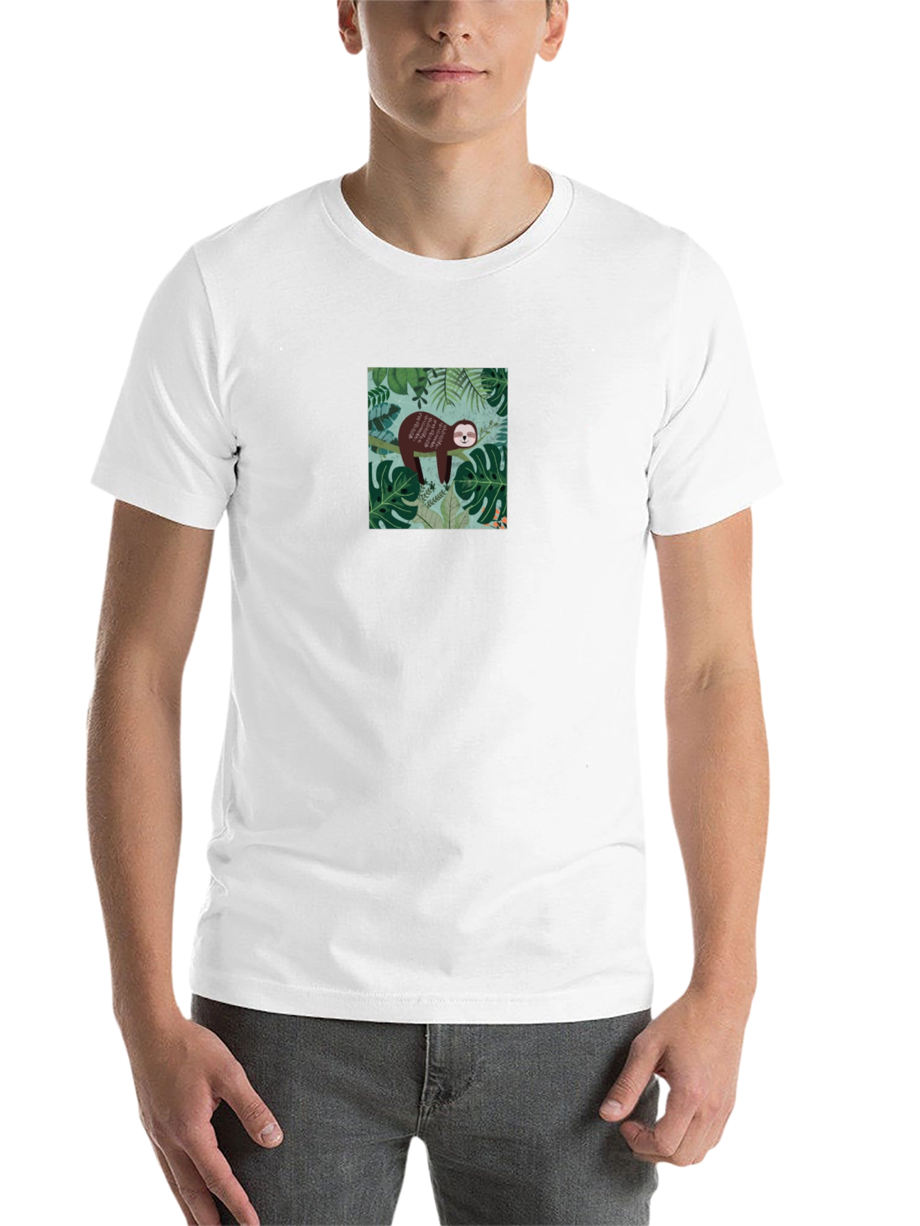 Black Sloth Graphic T-Shirt - Relaxed Jungle Vibes view 14