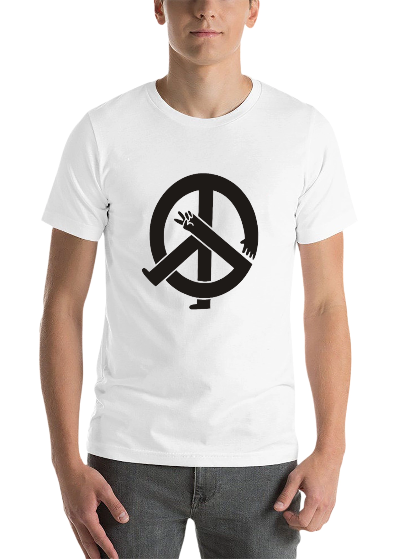 Black Peace Sign Tee view 14