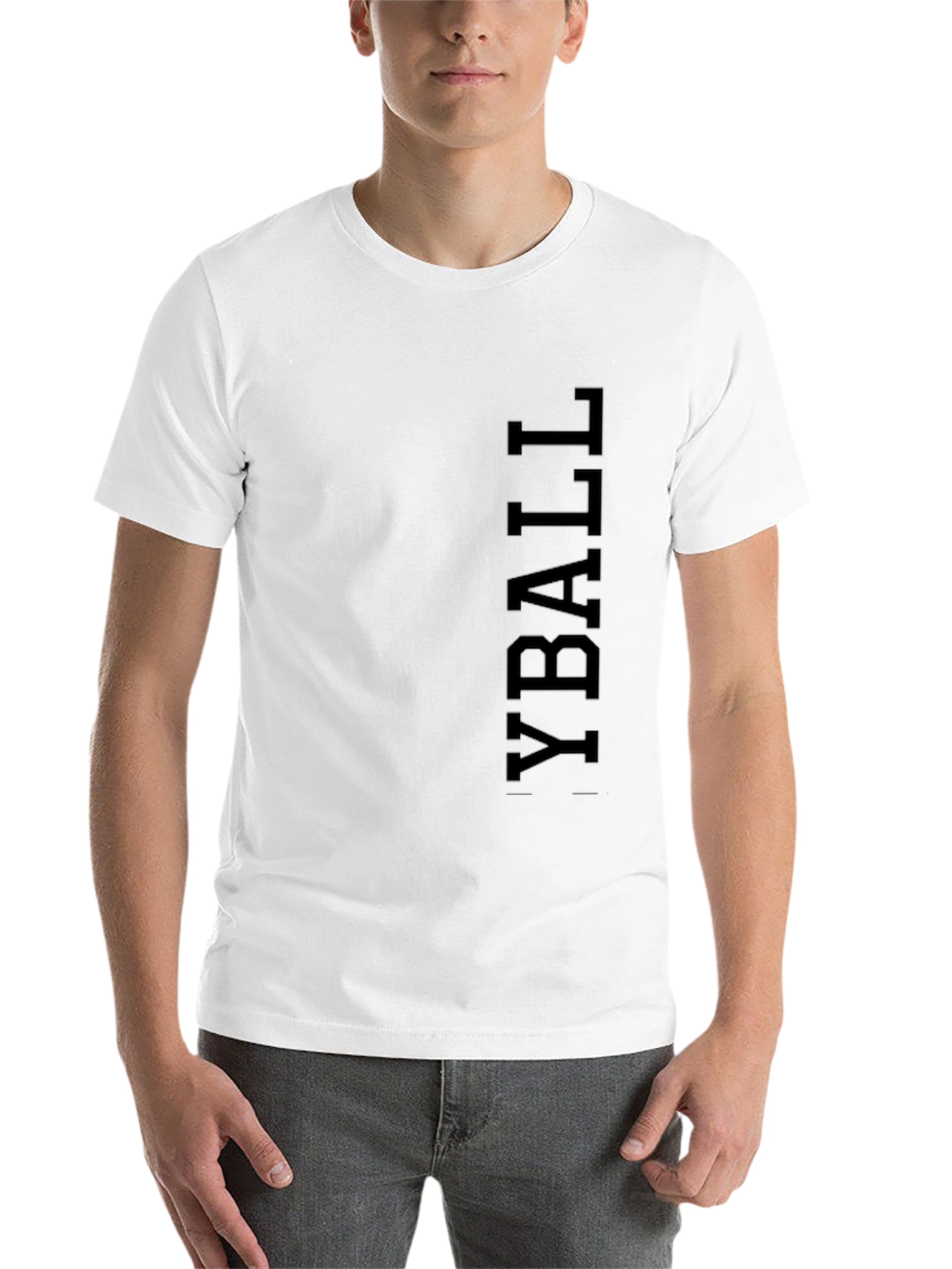 Black Black Yball T-Shirt Casual Wear view 14