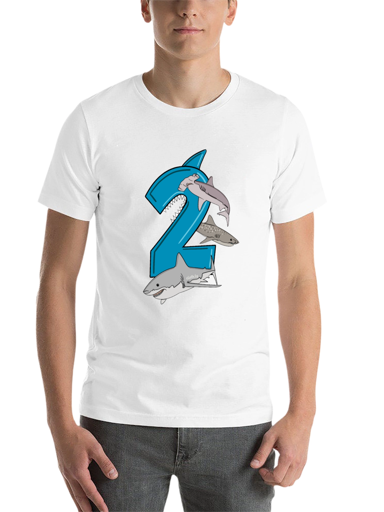 Black Shark 2nd Birthday Boy T-Shirt view 14