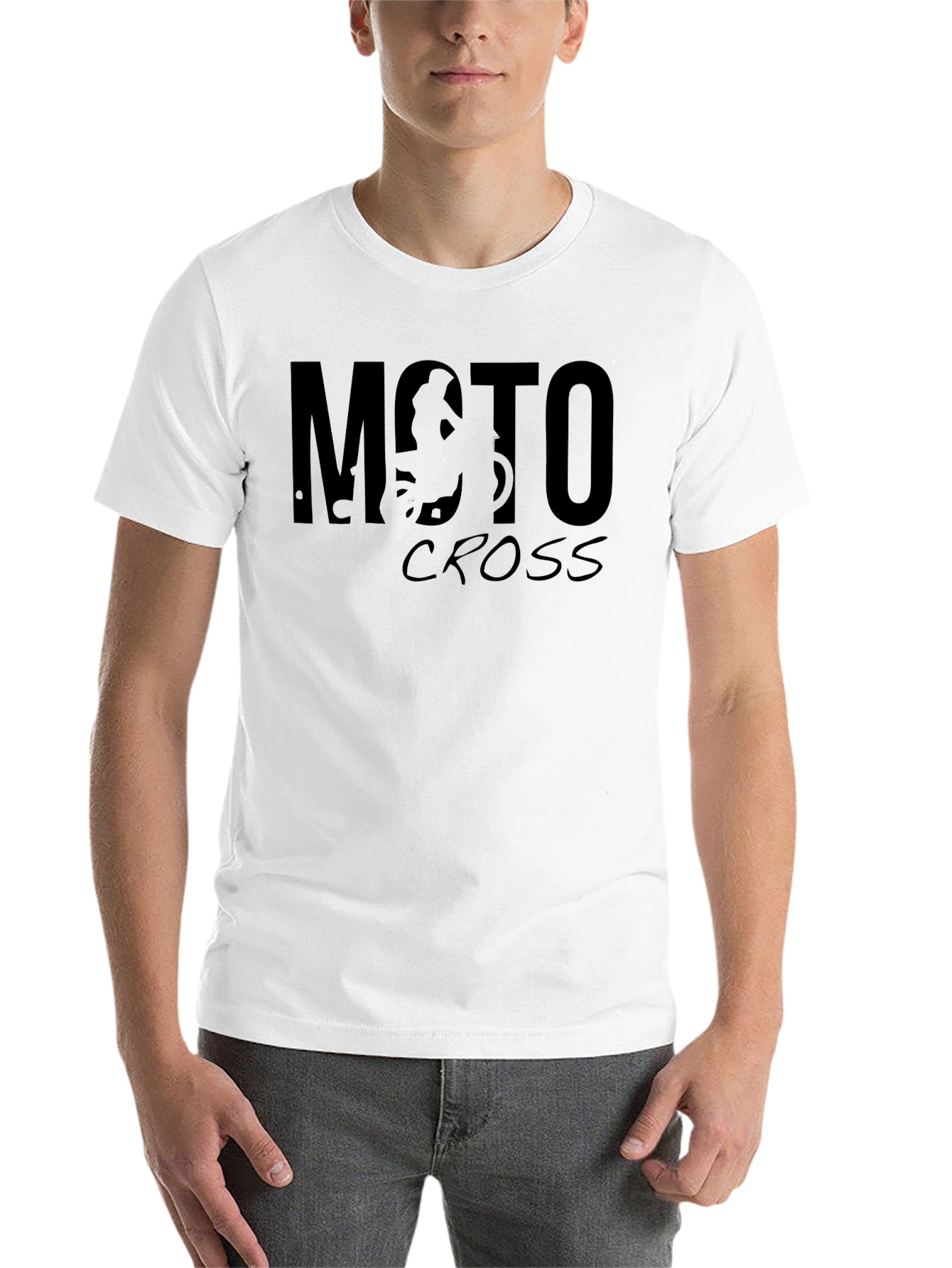 Black Moto Cross Graphic T-Shirt - Black view 14