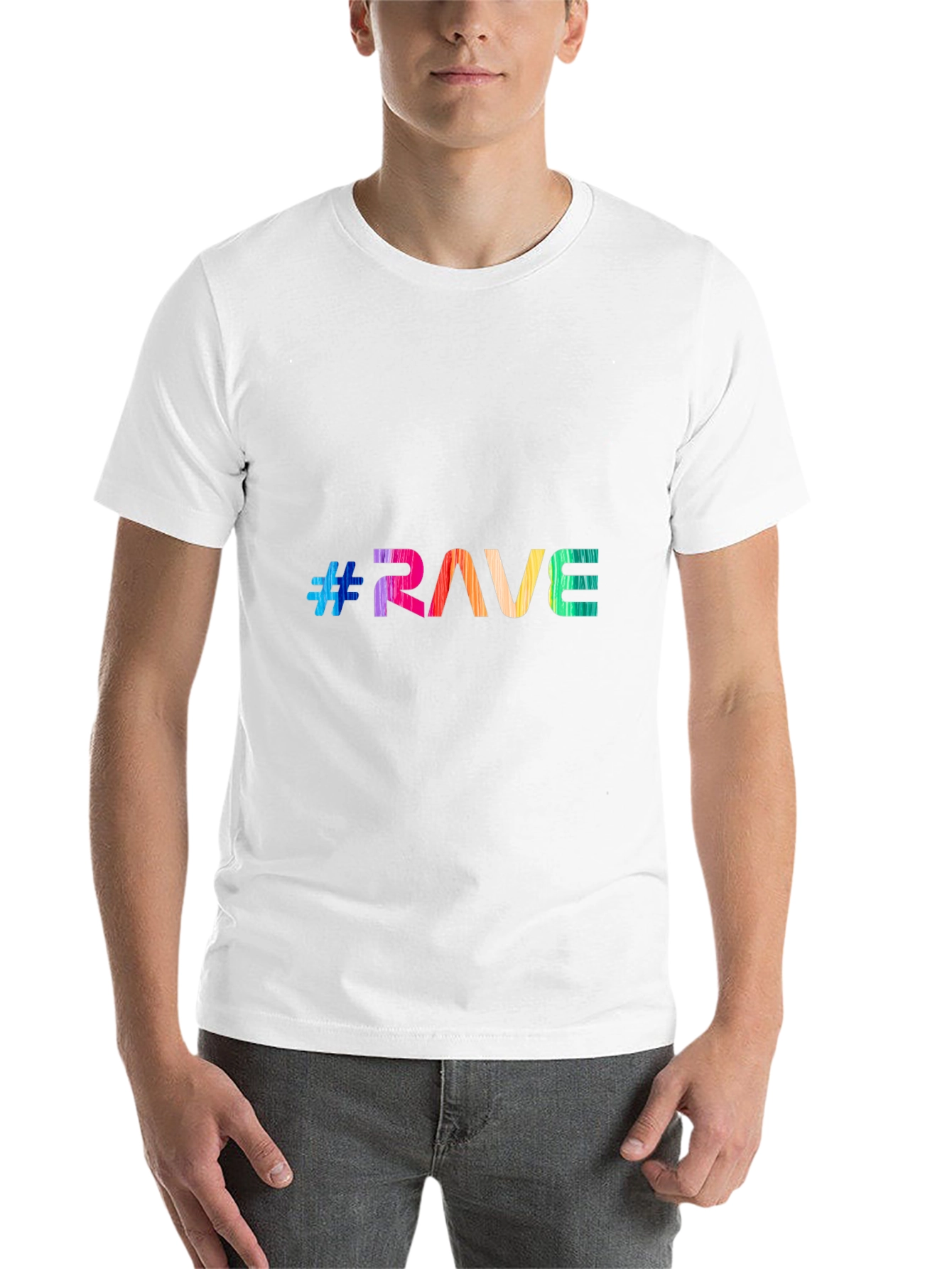 Black Rave Rainbow Graphic Tee - Festival Vibes view 14