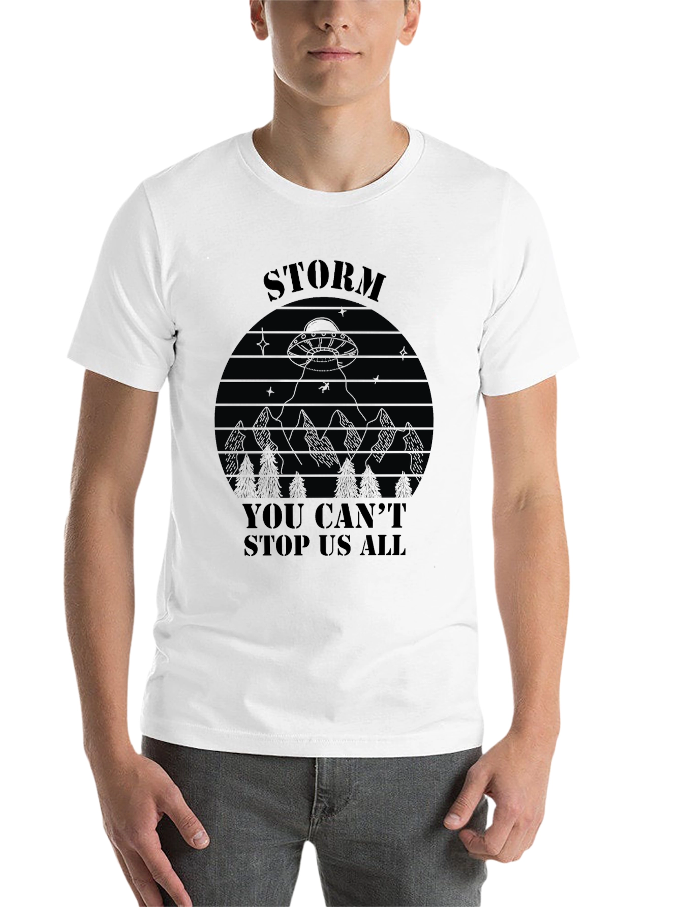 Black Storm Area 51 T-Shirt - You Can't Stop Us All view 14