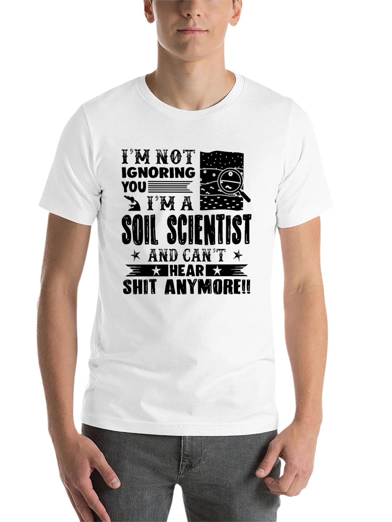 Black Soil Scientist Funny T-Shirt view 14