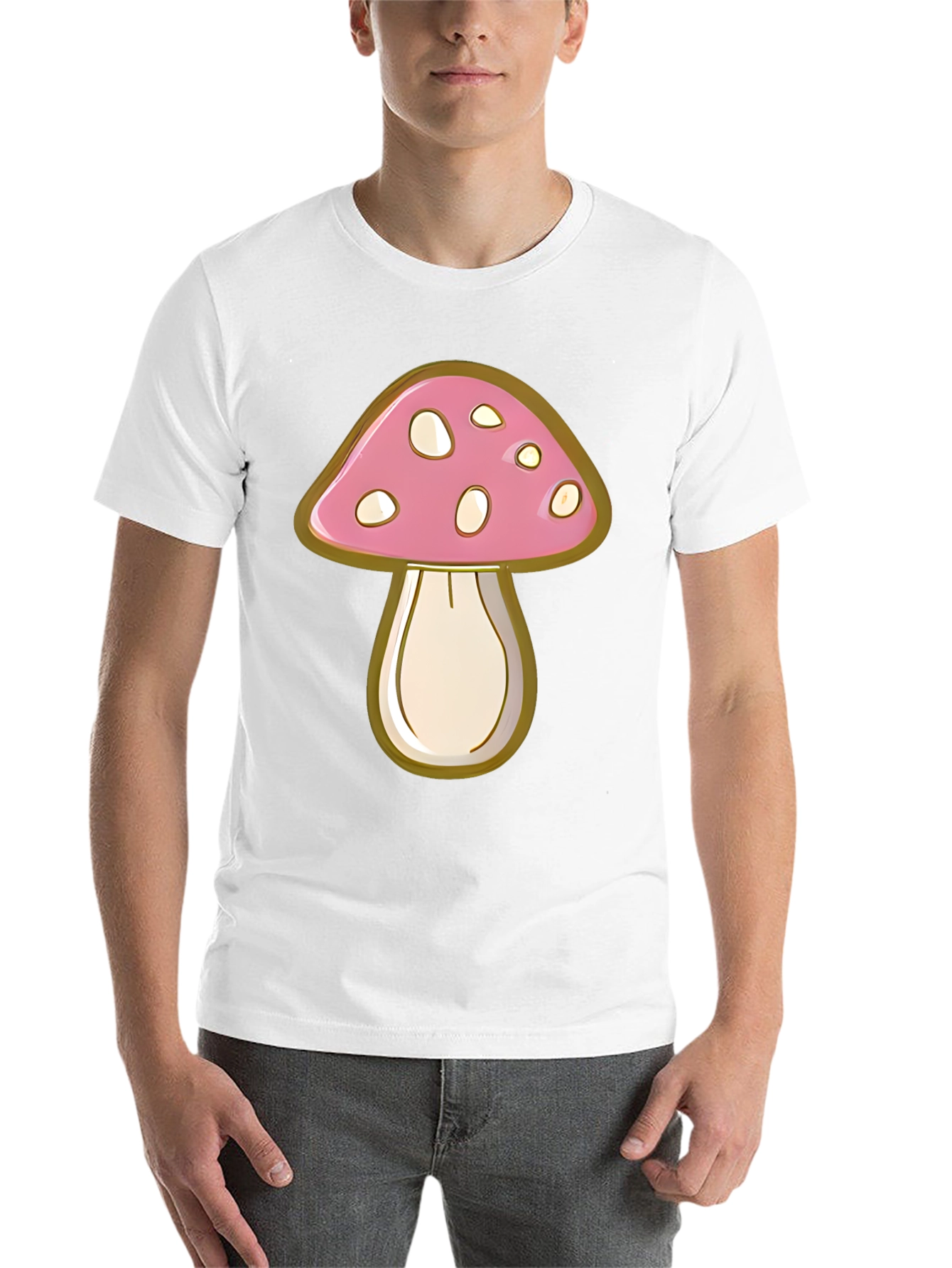 Mushroom Graphic Tee - Funky Style - 14