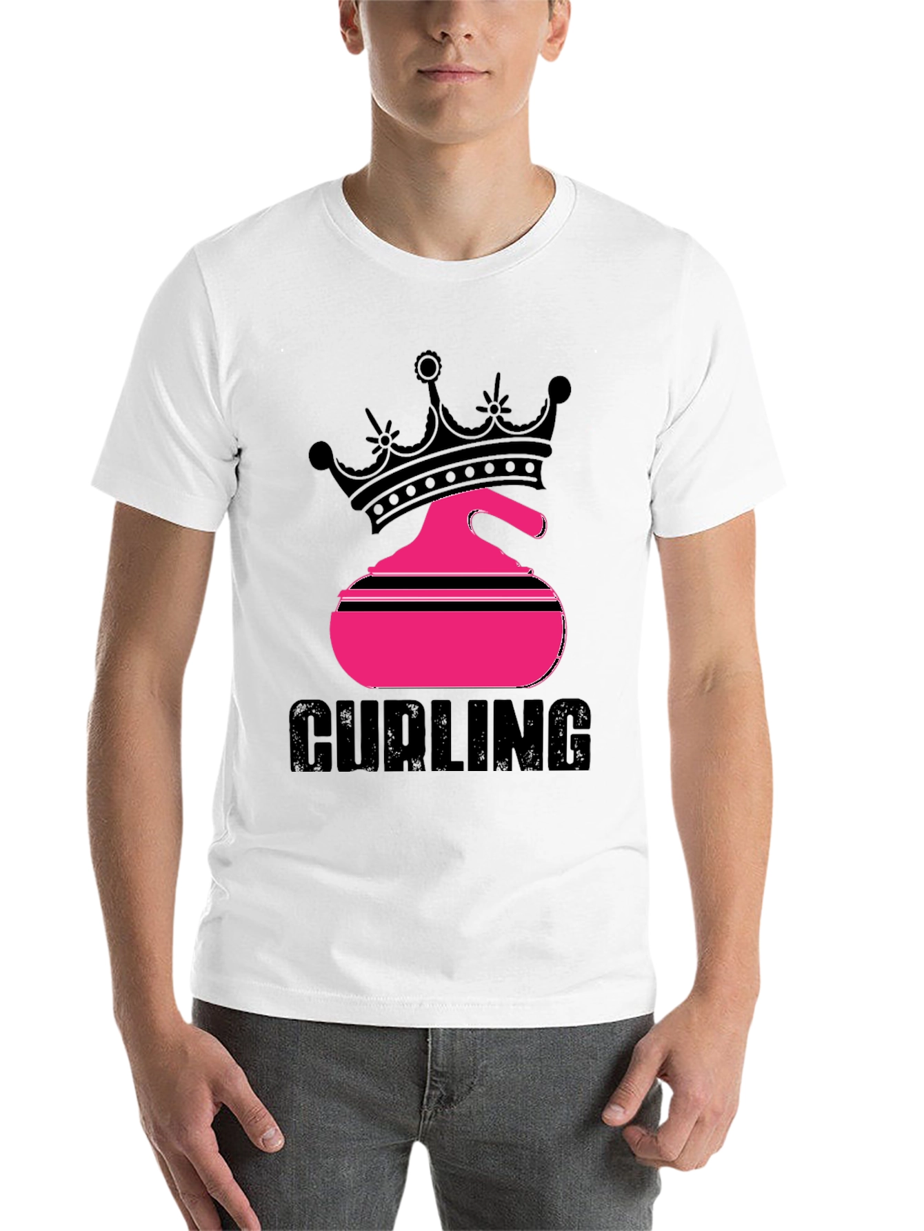 Black Curling Queen Black T-Shirt view 14