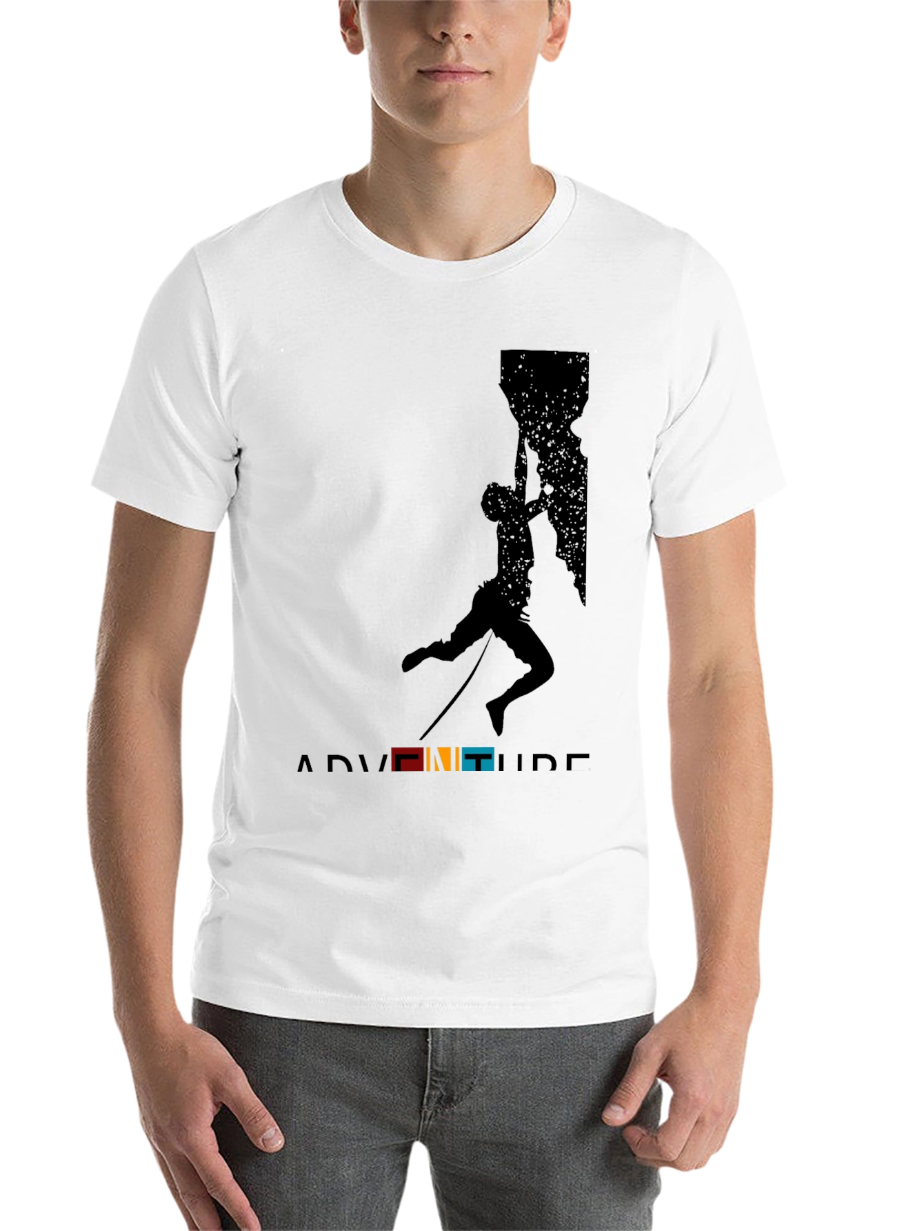Black Adventure Climbing Graphic Tee view 14