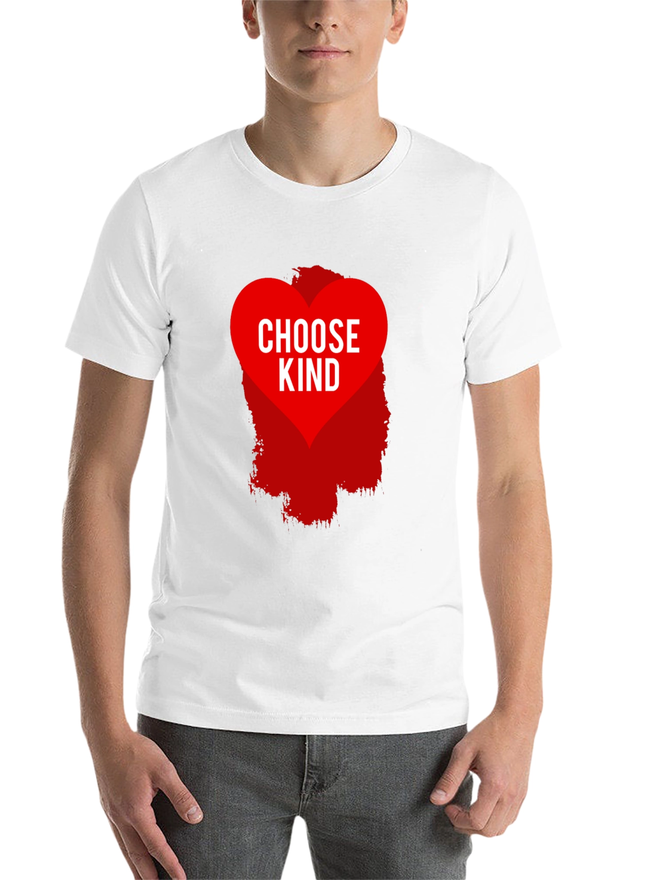 Black Choose Kind Graphic Tee - Black Cotton Blend Shirt view 14