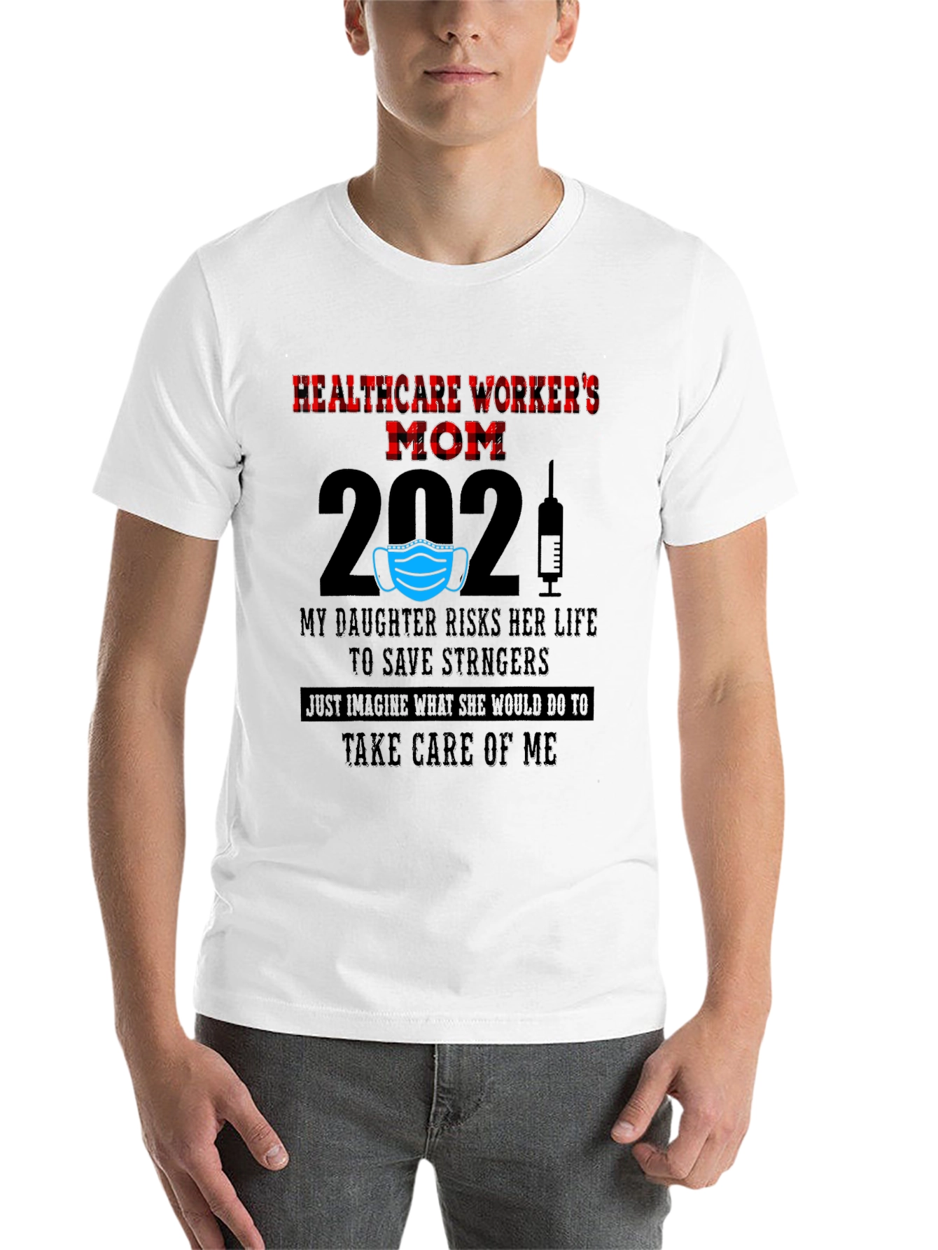 Black Healthcare Worker's Mom 2021 T-Shirt view 14