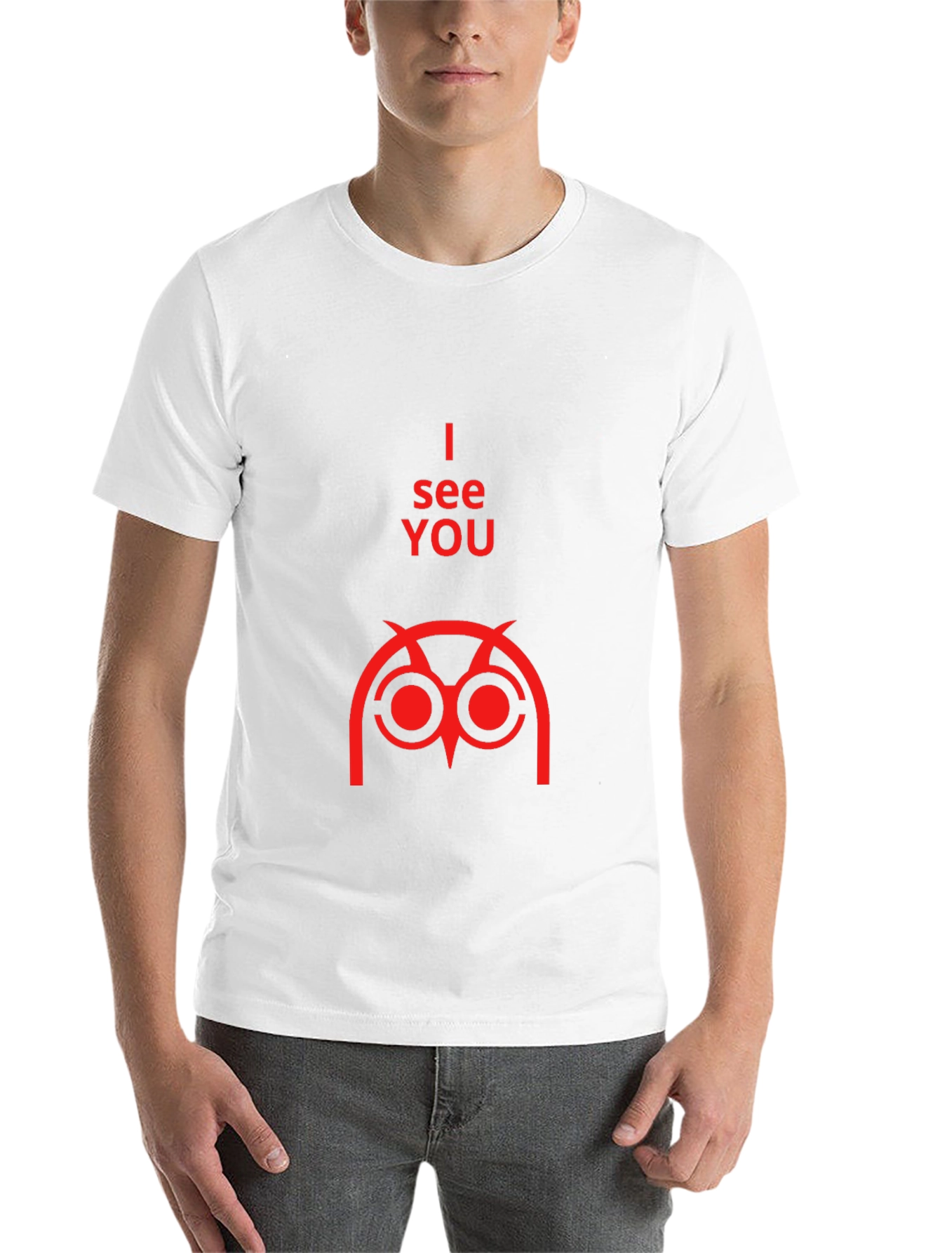 Black I See You Owl Graphic Tee - Black Short Sleeve view 14