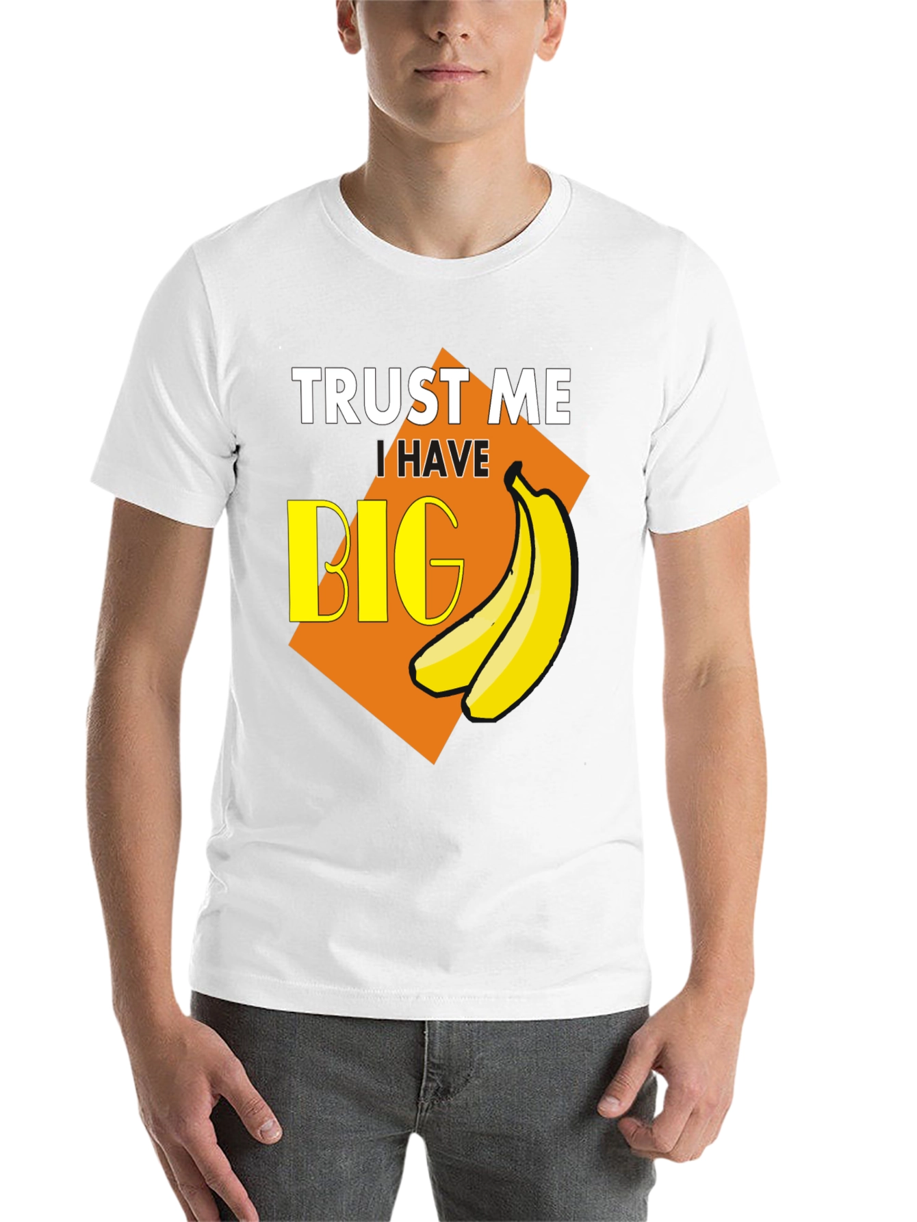 Black Trust Me I Have Big Bananas T-Shirt view 14