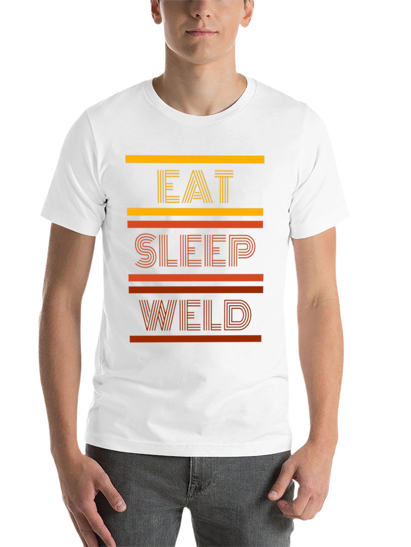 Black Eat Sleep Weld Graphic T-Shirt view 14