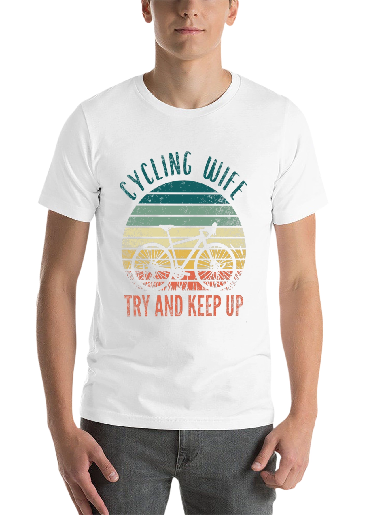 Cycling Wife T-Shirt - Try and Keep Up - 14