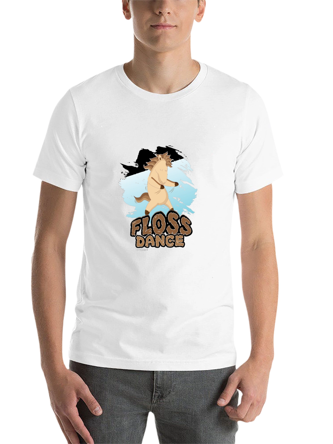 Black Floss Dance Horse T-Shirt, Funny Graphic Tee view 14