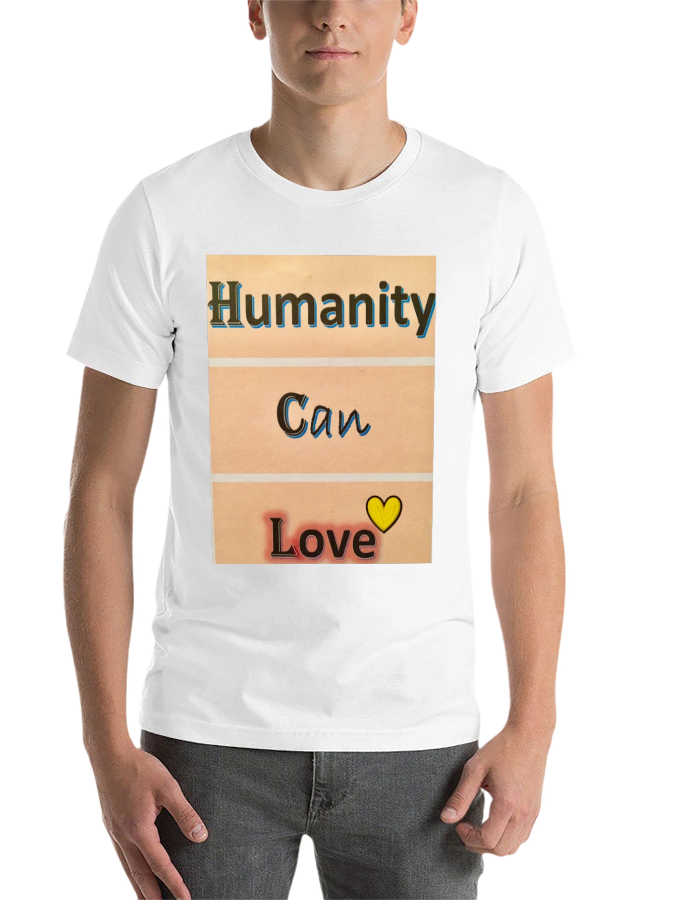 Black Humanity Can Love T-Shirt - Black view 14