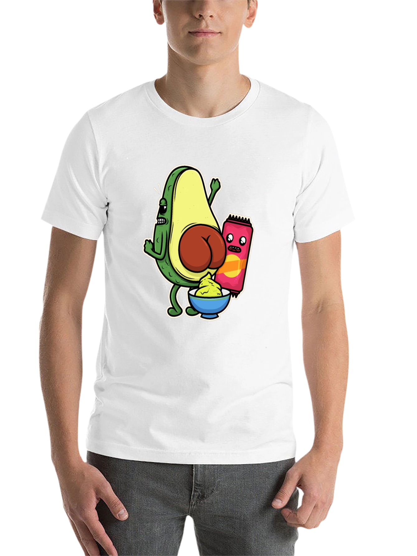 Black Avocado Butt Funny Graphic Tee view 14