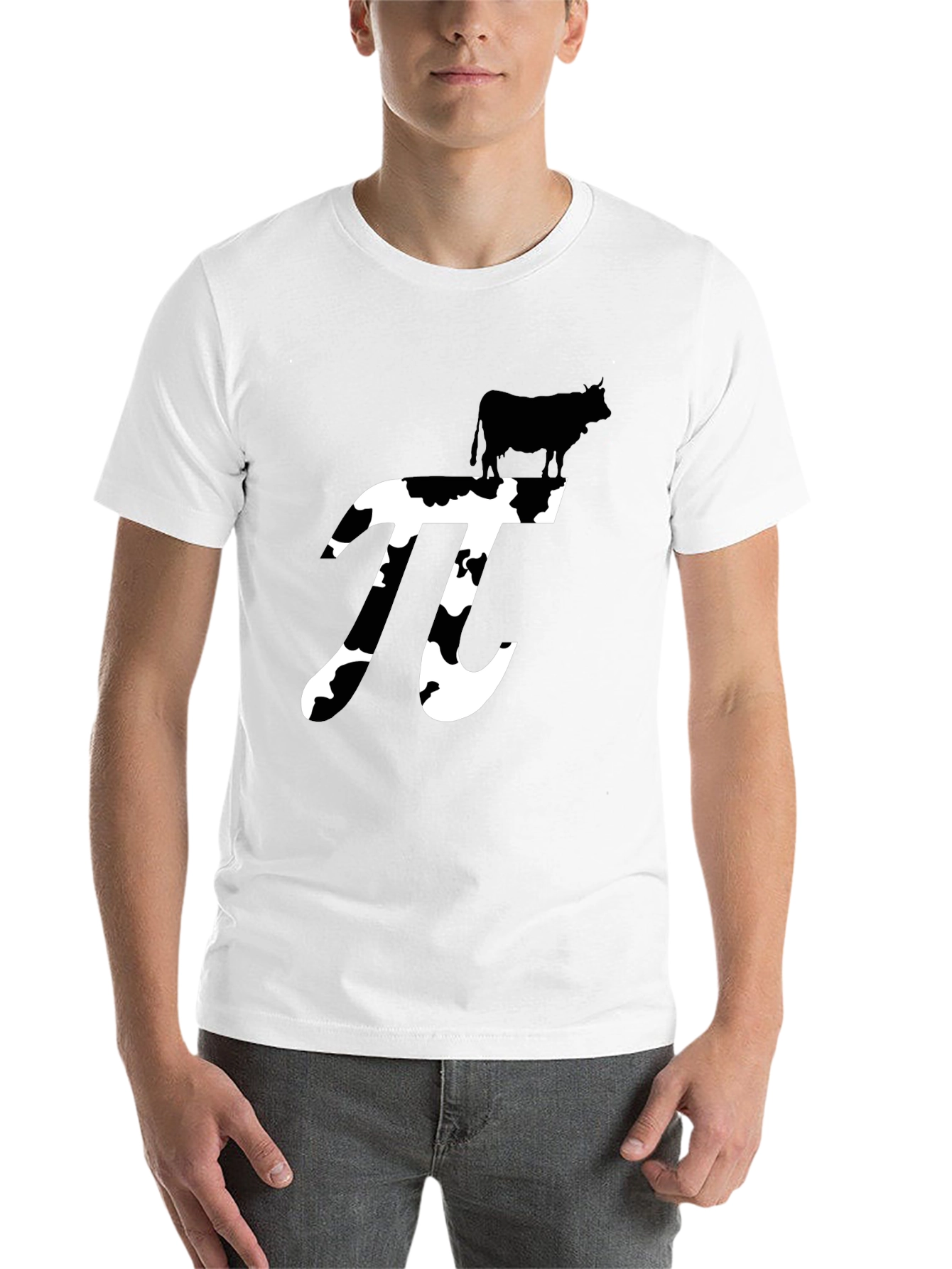 Black Cow Pi T-Shirt - Funny Math Humor view 14