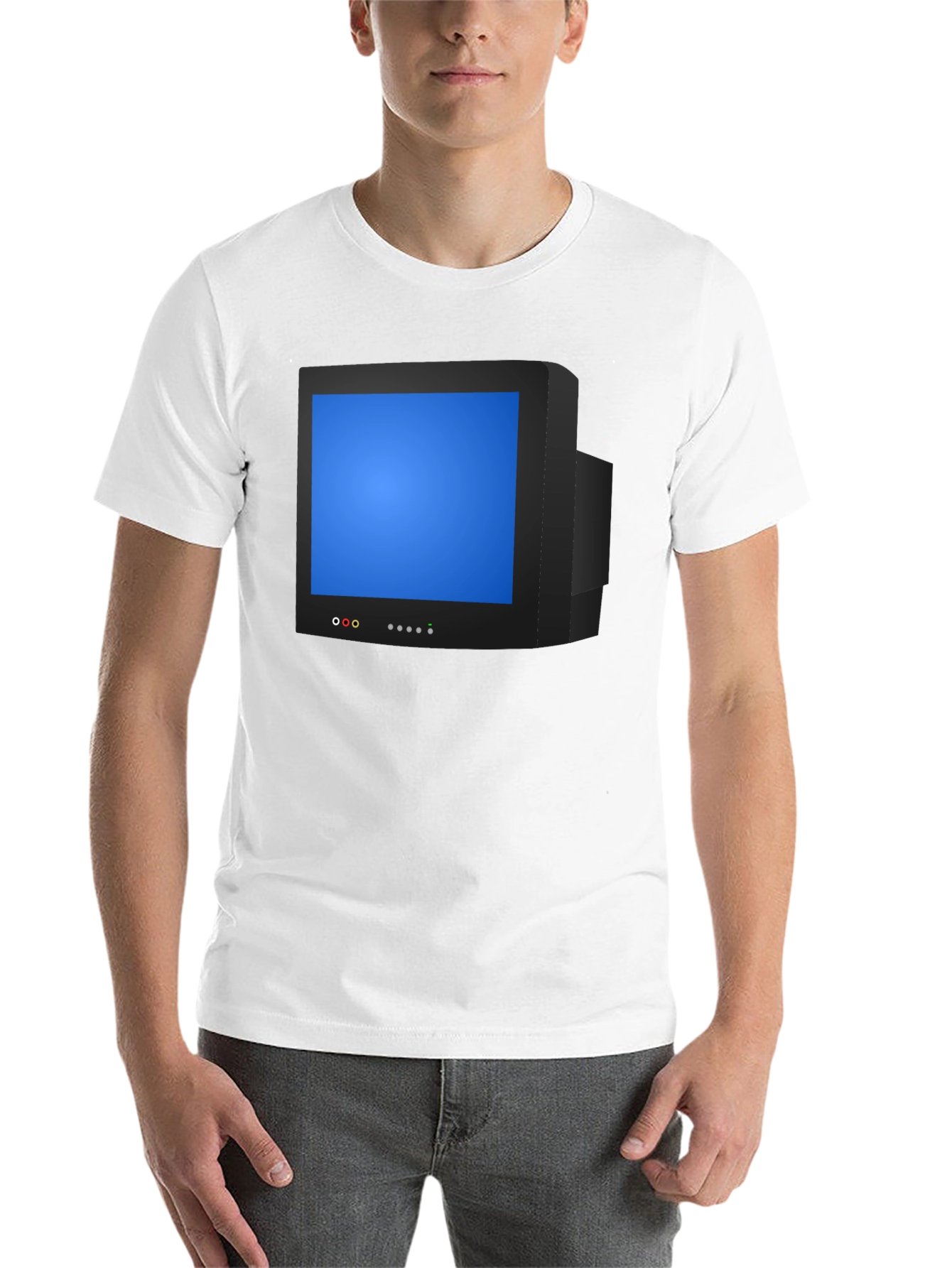 Black Retro TV Graphic Tee - Nostalgic Style view 14