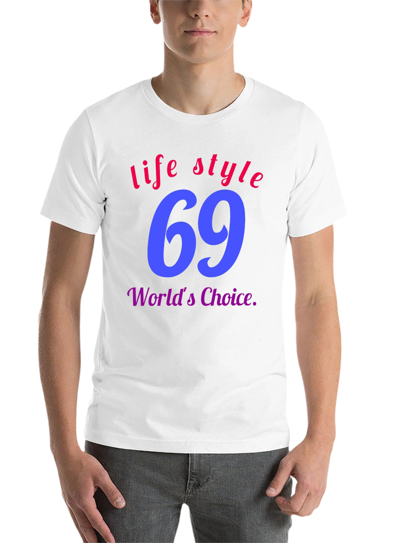 Black Lifestyle 69 T-Shirt - World's Choice view 14