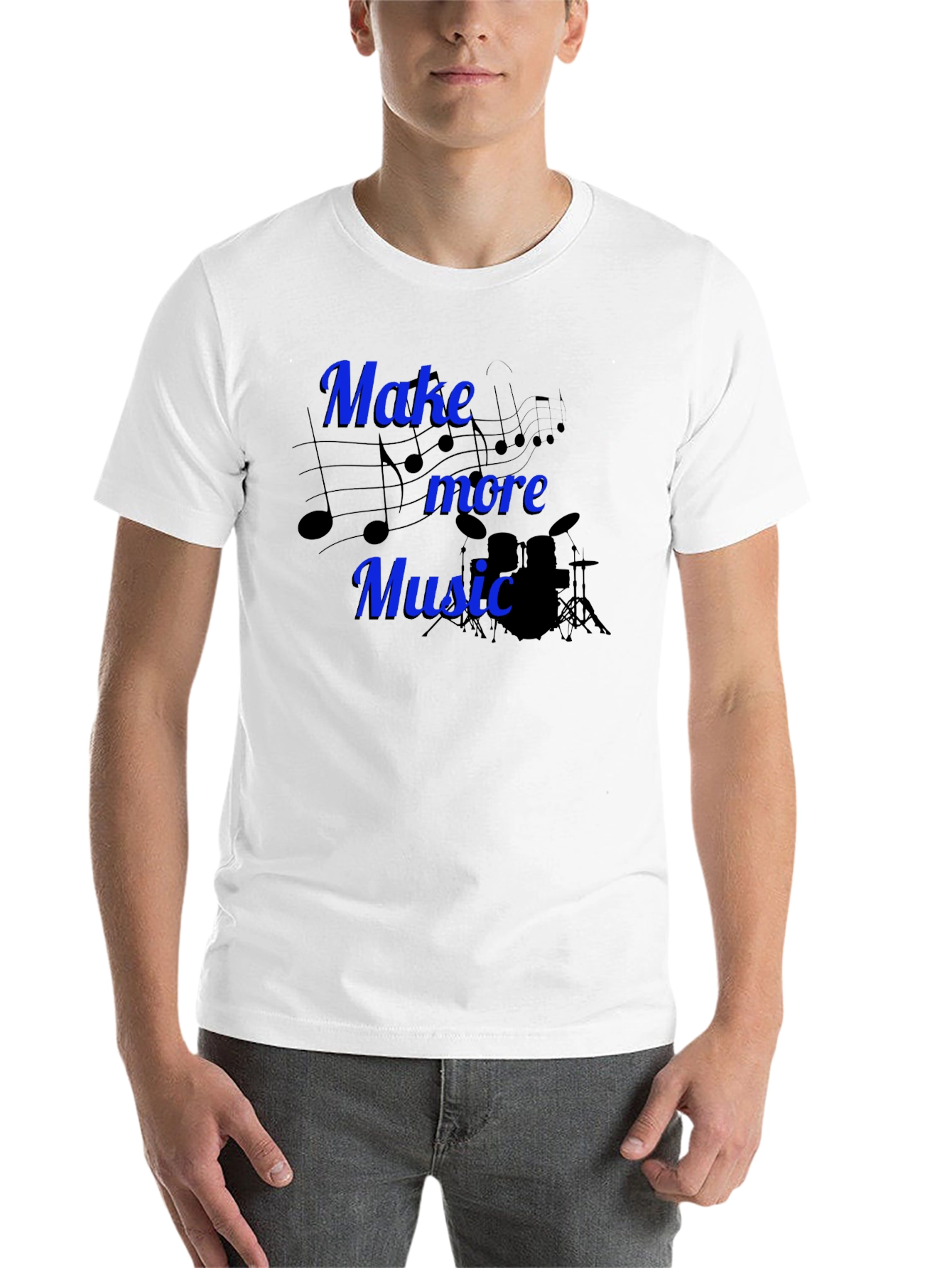 Black Make More Music Graphic Tee view 14