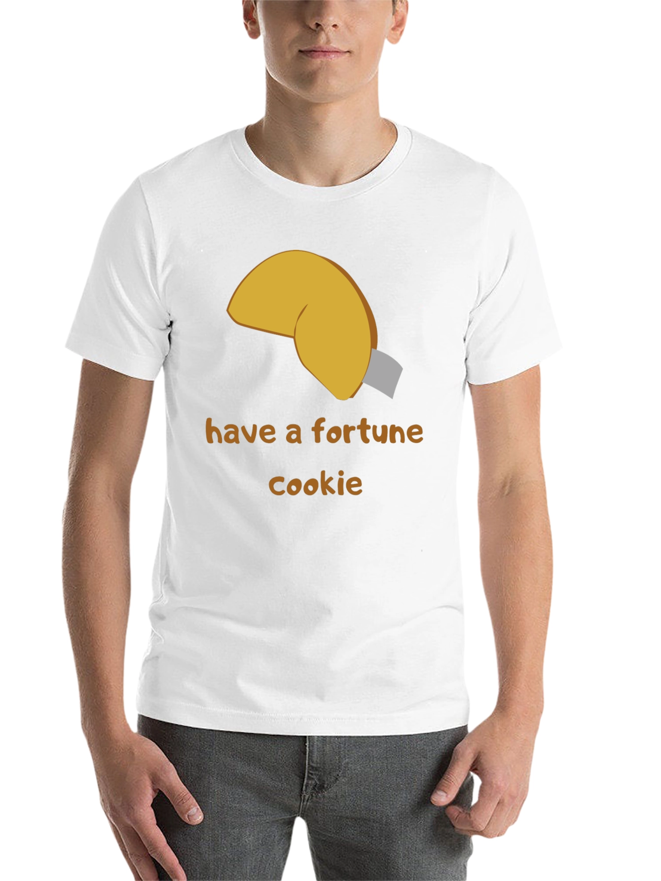 Black Fortune Cookie Graphic Tee - Unisex Casual Shirt view 14