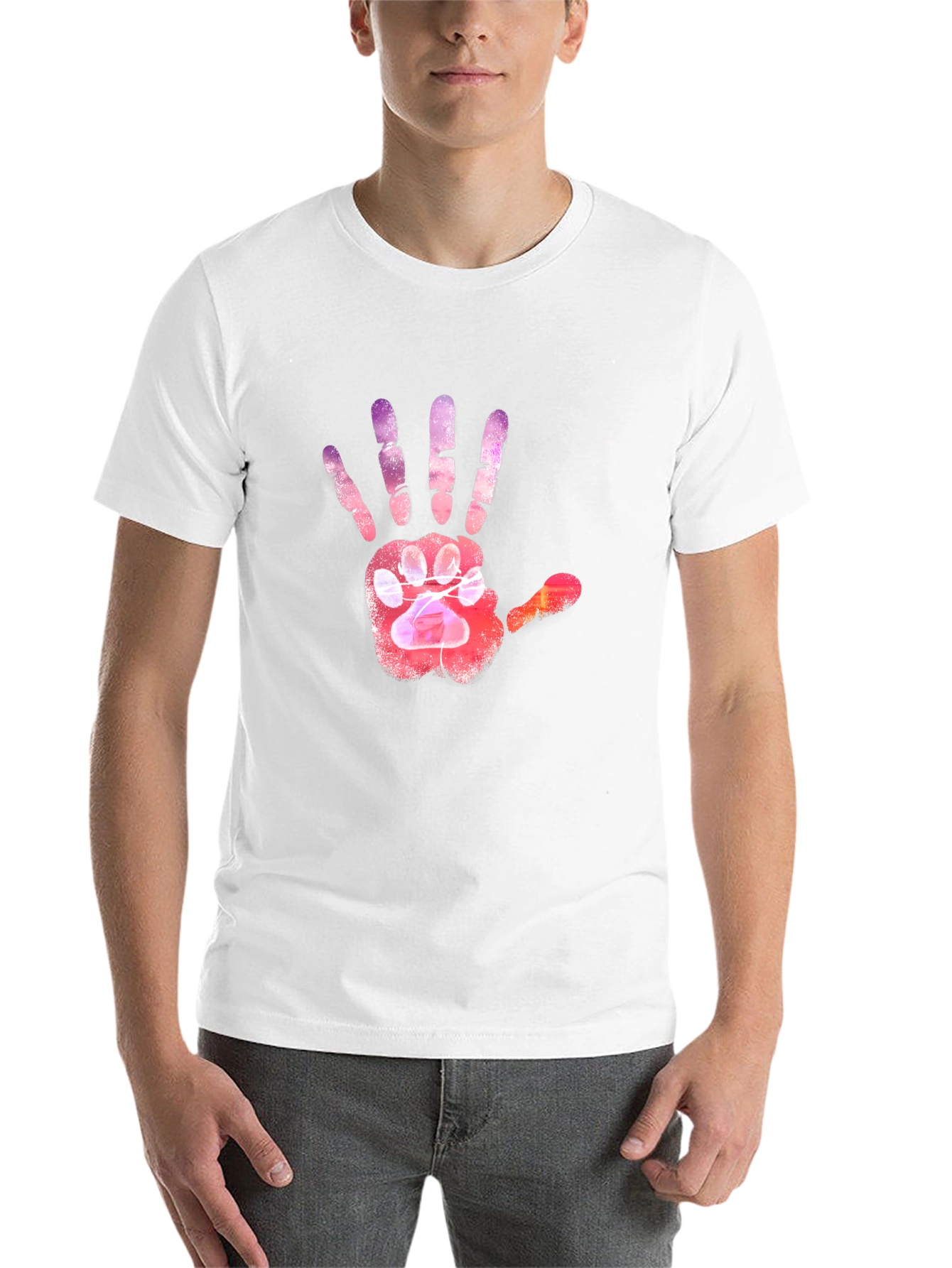Paw Print Hand T-Shirt - 14