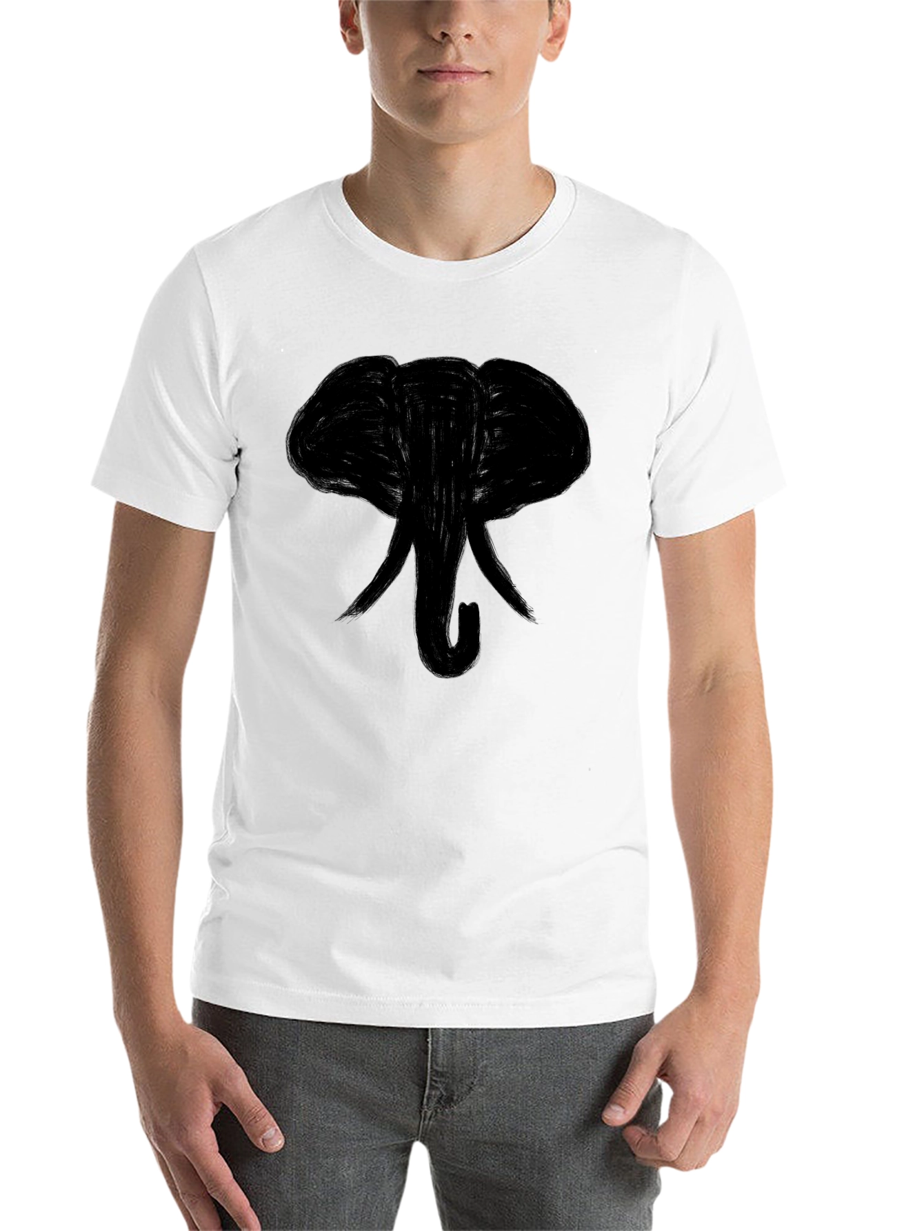 Black Black Elephant Graphic Tee - Casual Style view 14