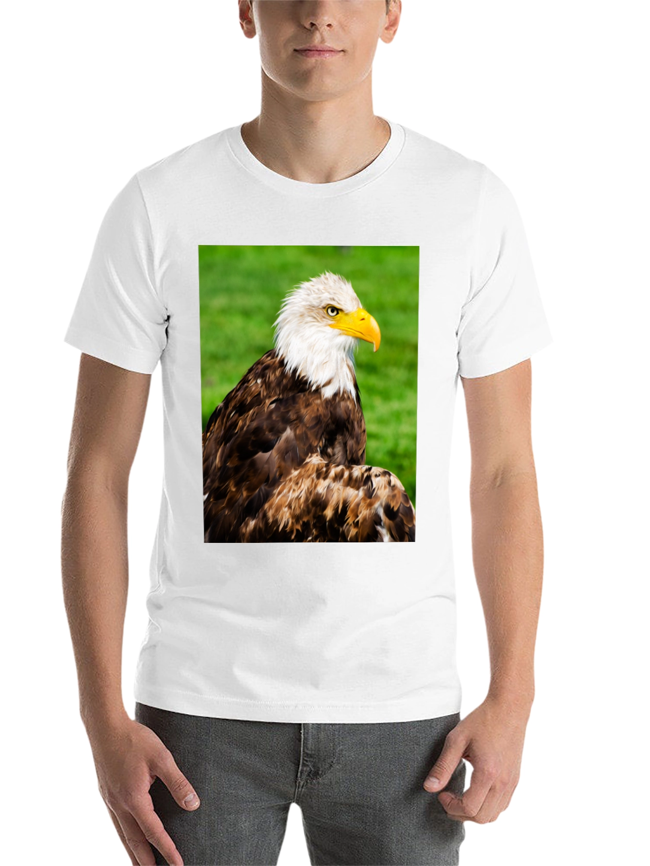 Black Bald Eagle Graphic T-Shirt view 14
