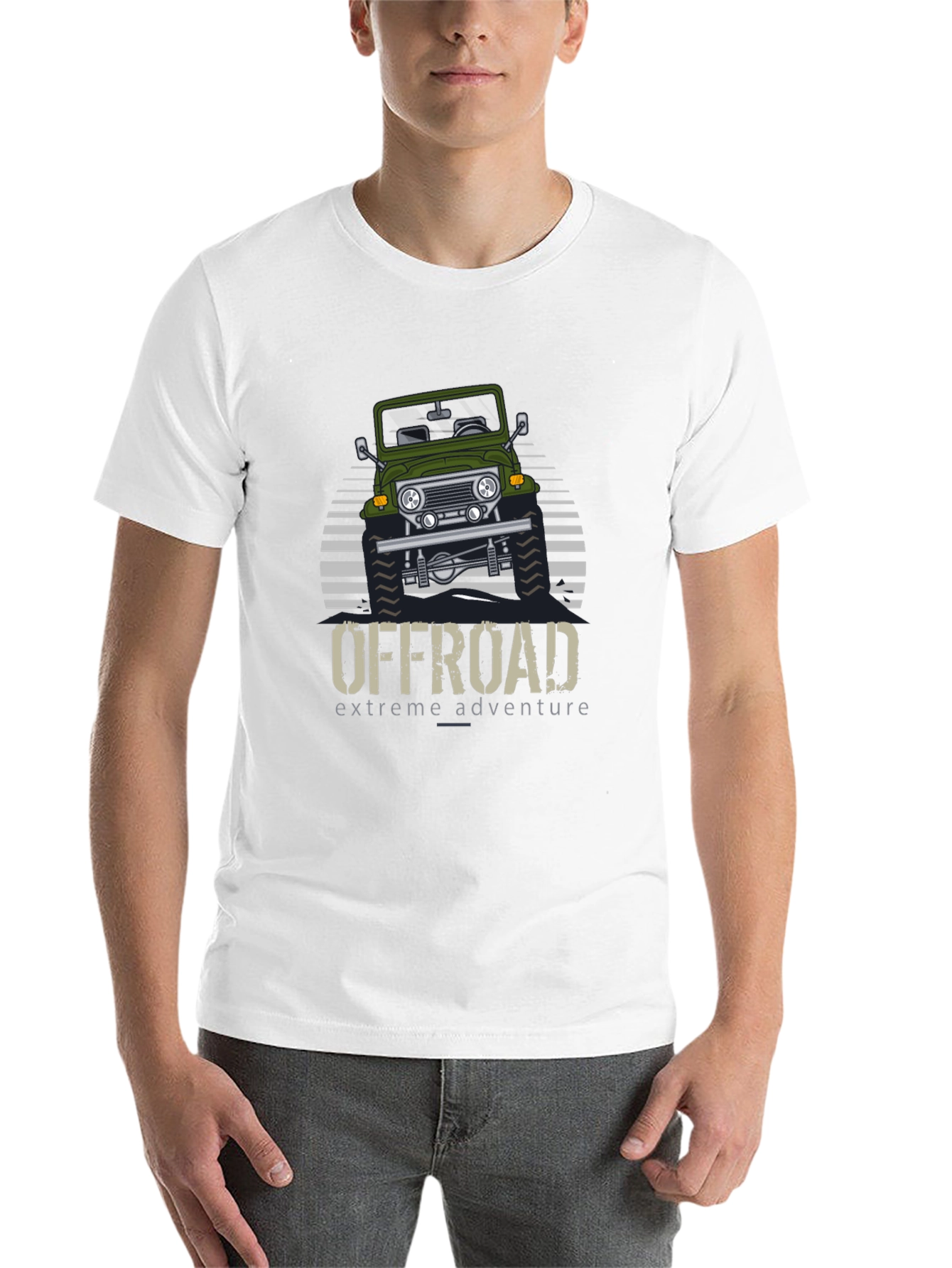 Black Off Road Extreme Adventure Graphic T-Shirt view 14