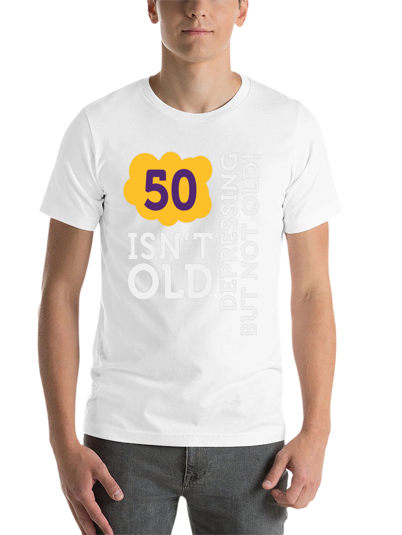 Black Funny 50th Birthday T-Shirt - Not Old! view 14