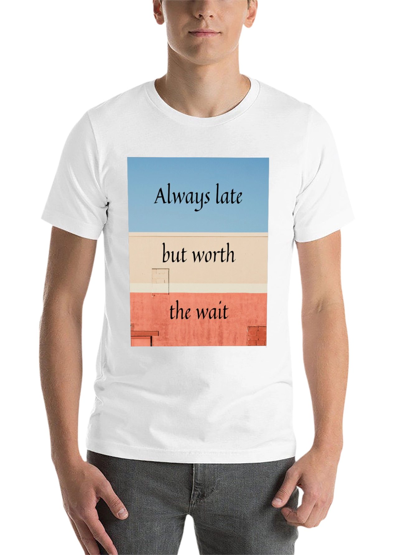 Black Always Late Worth the Wait Black T-Shirt view 14