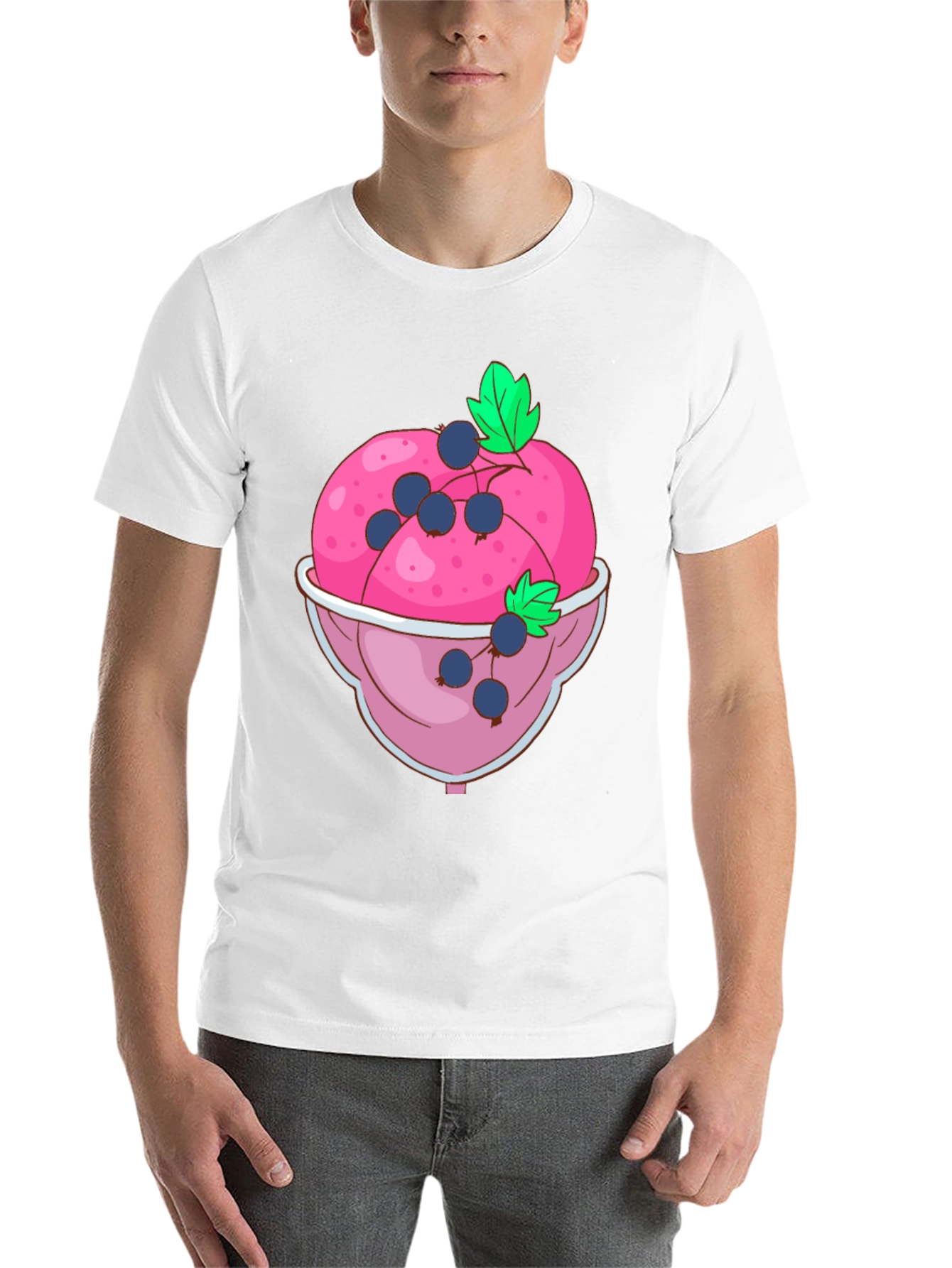 Black Ice Cream Bowl Graphic Tee view 14