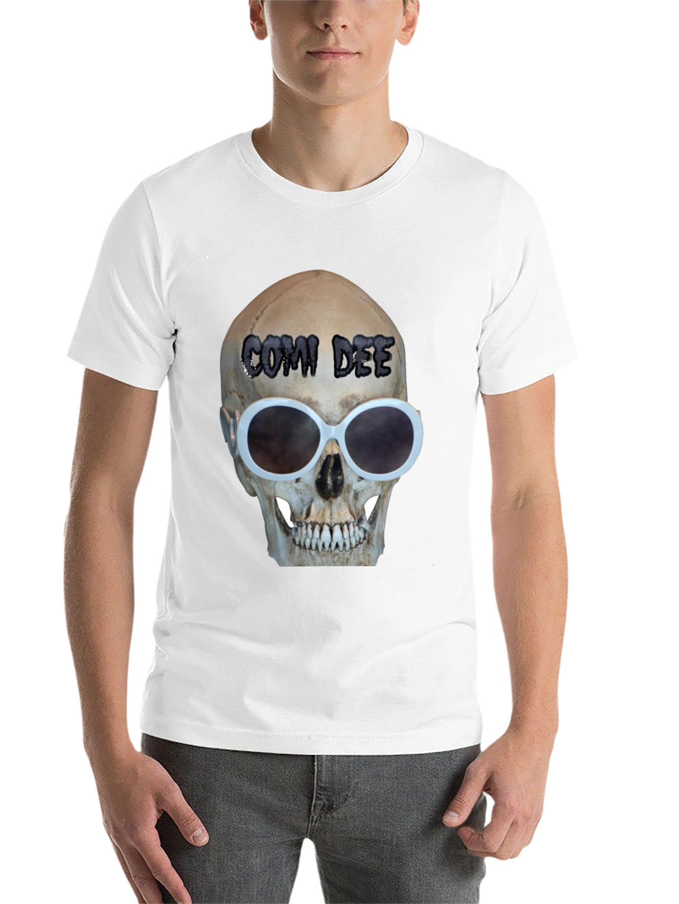 Black Skull Sunglasses T-Shirt - Comi Dee view 14