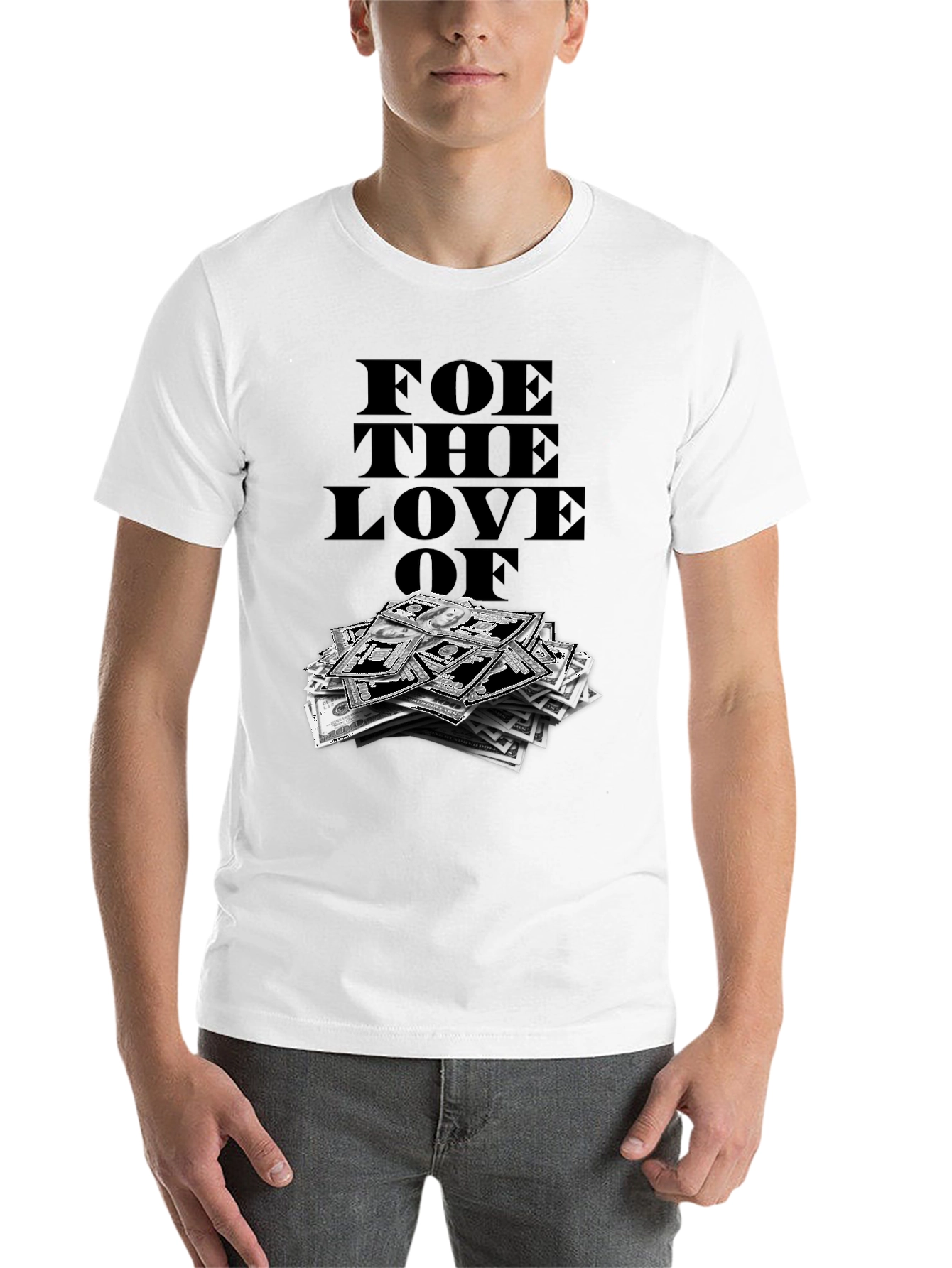 Black Foe The Love Of Money Graphic T-Shirt view 14