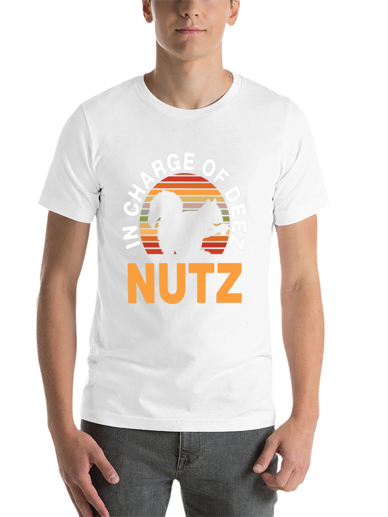 Black In Charge of Deez Nutz T-Shirt view 14