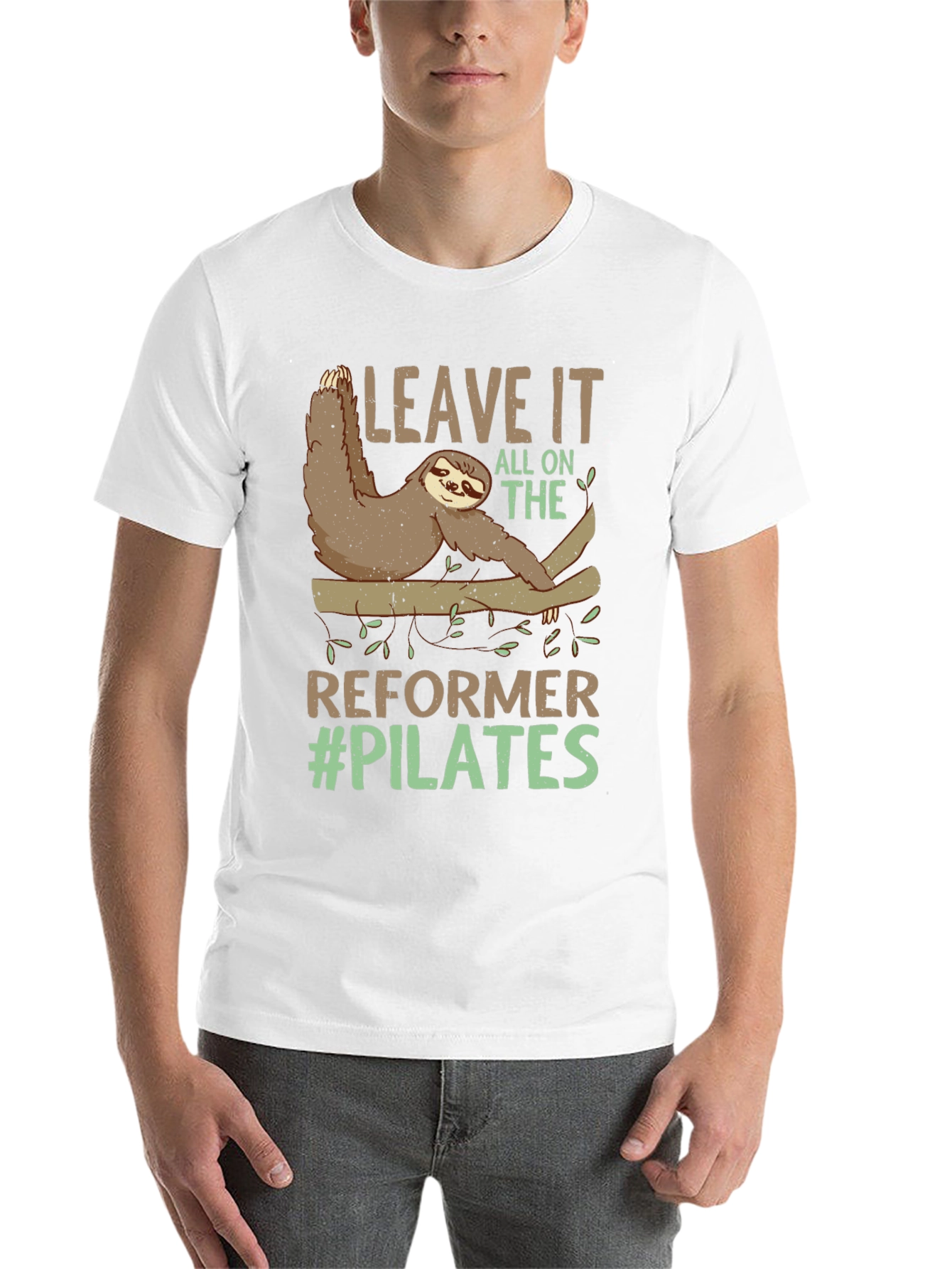 Black Sloth Pilates T-Shirt - Reformer Funny Workout Tee view 14