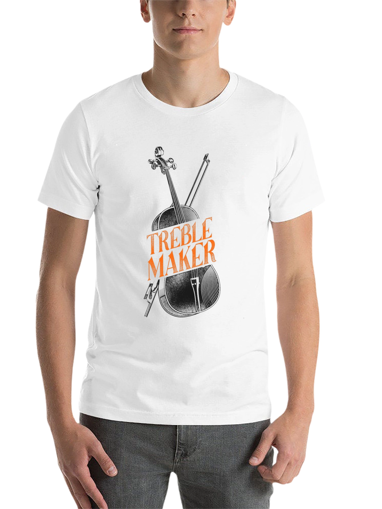 Black Treble Maker T-Shirt - Musical Humor Tee view 14